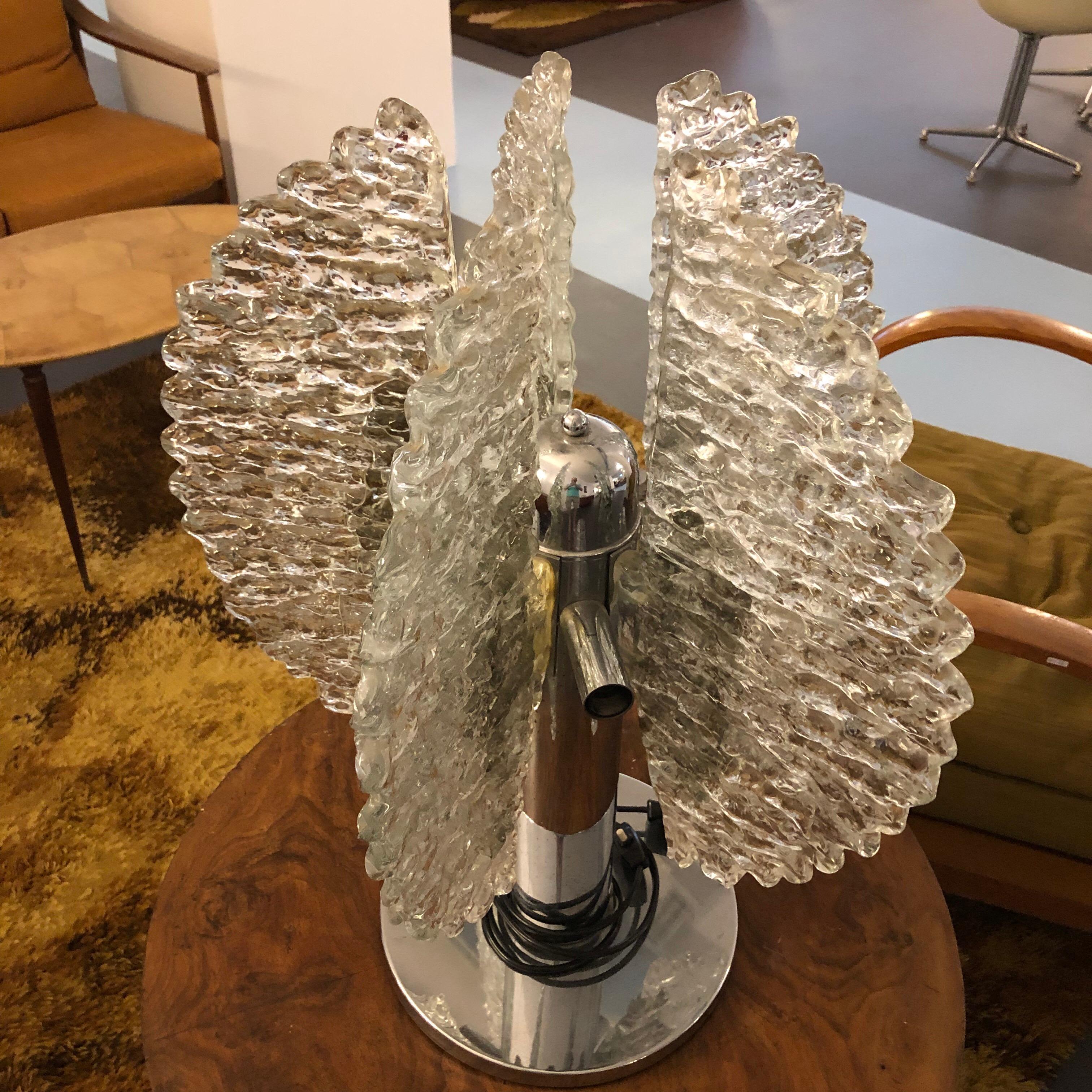 Large Mid-Century Modern Table Lamp by Carlo Nason for Mazzega, Made in Italy For Sale 8