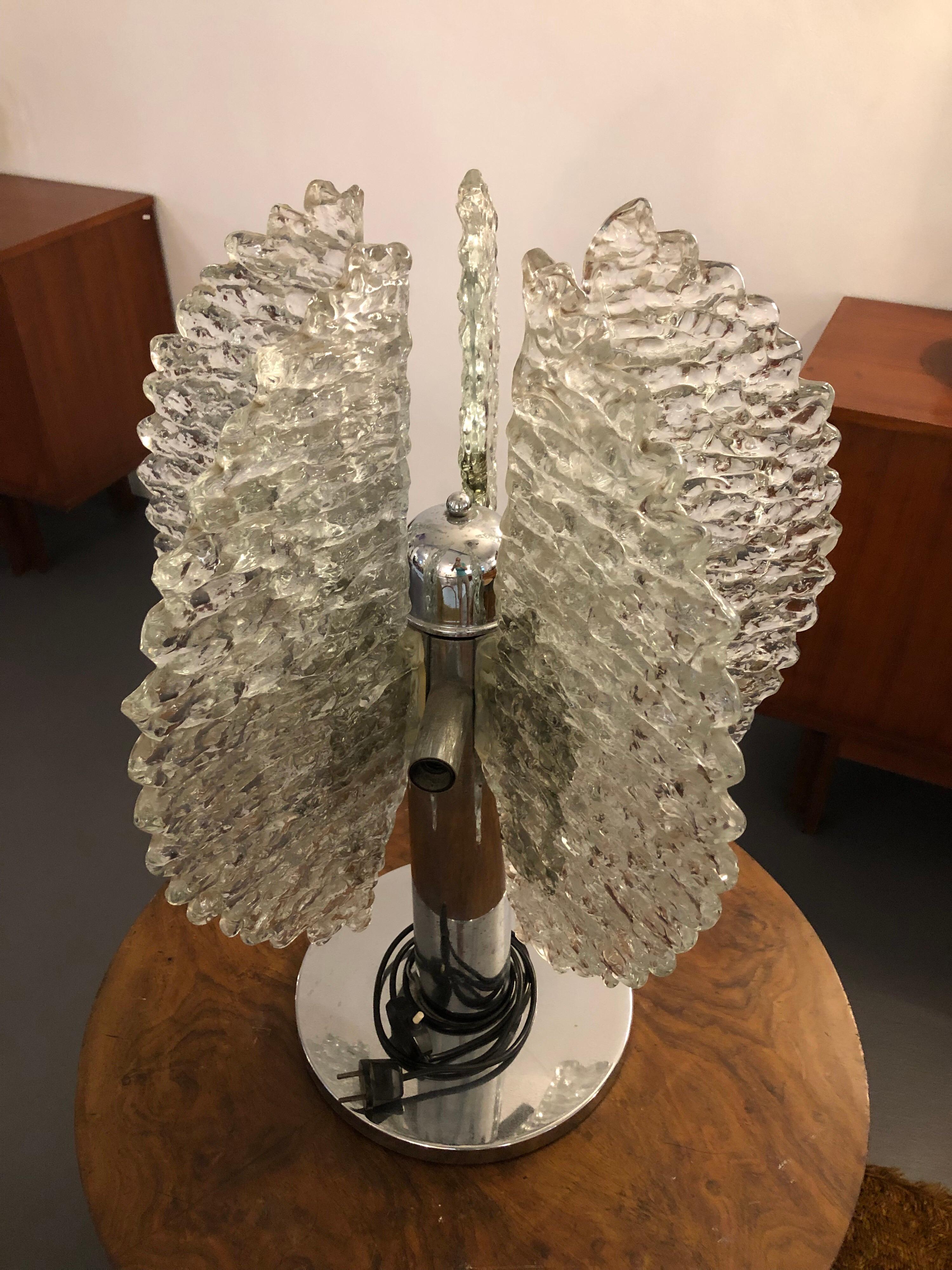 Large Mid-Century Modern Table Lamp by Carlo Nason for Mazzega, Made in Italy For Sale 14