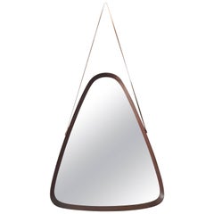Large Mid-Century Modern Teak Wall Mirror, 1960s, Denmark