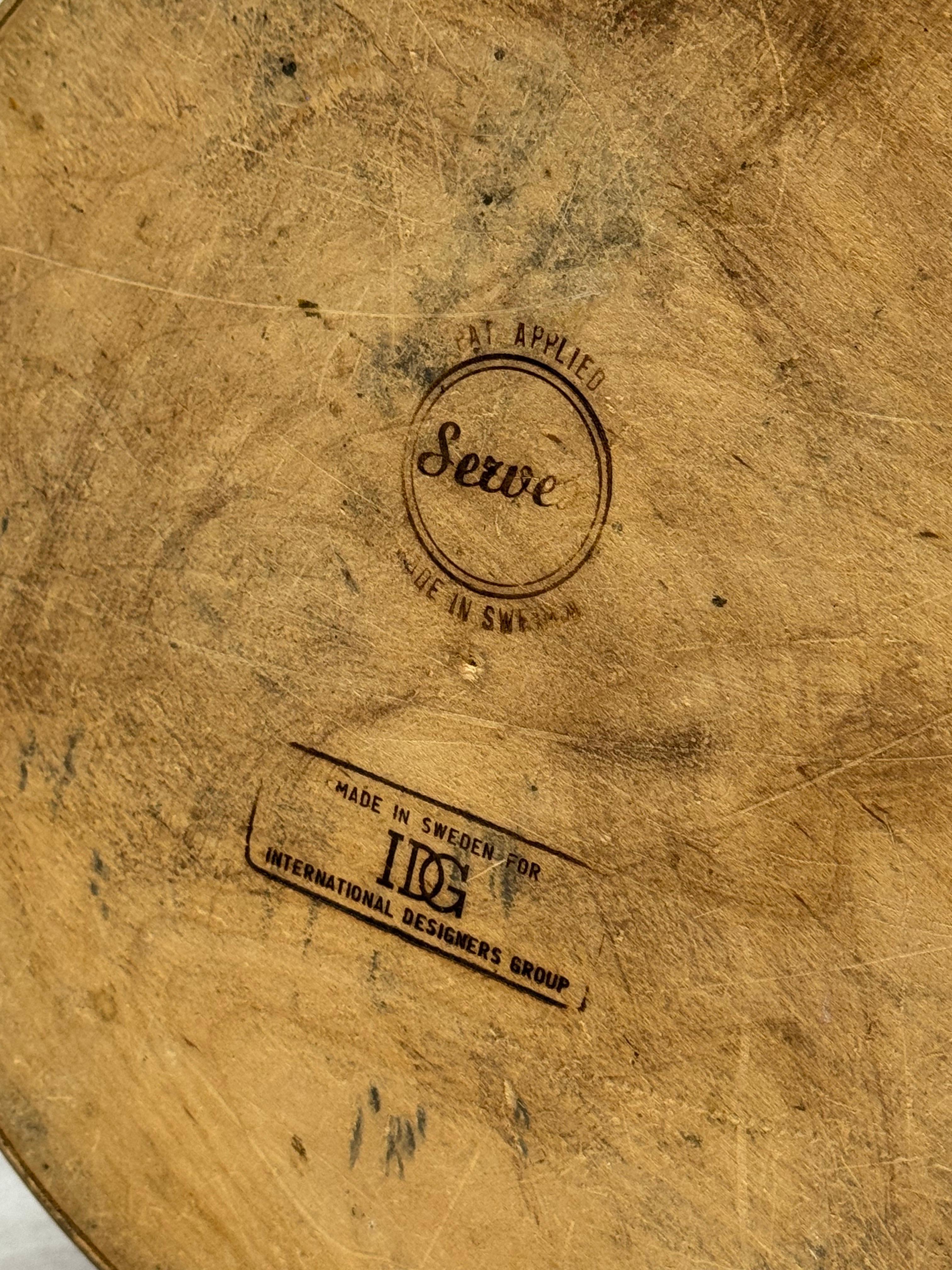 Großer moderner Papierbehälter aus Teakholz von Martin Aberg für Servex, Mid-Century Modern im Angebot 12