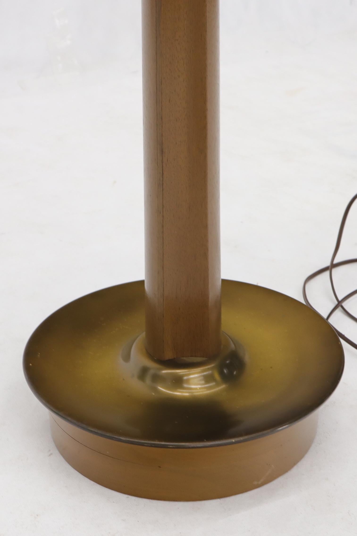 20th Century Large Mid-Century Modern Three arms Table or Floor Lamp with Cylinder Shades For Sale