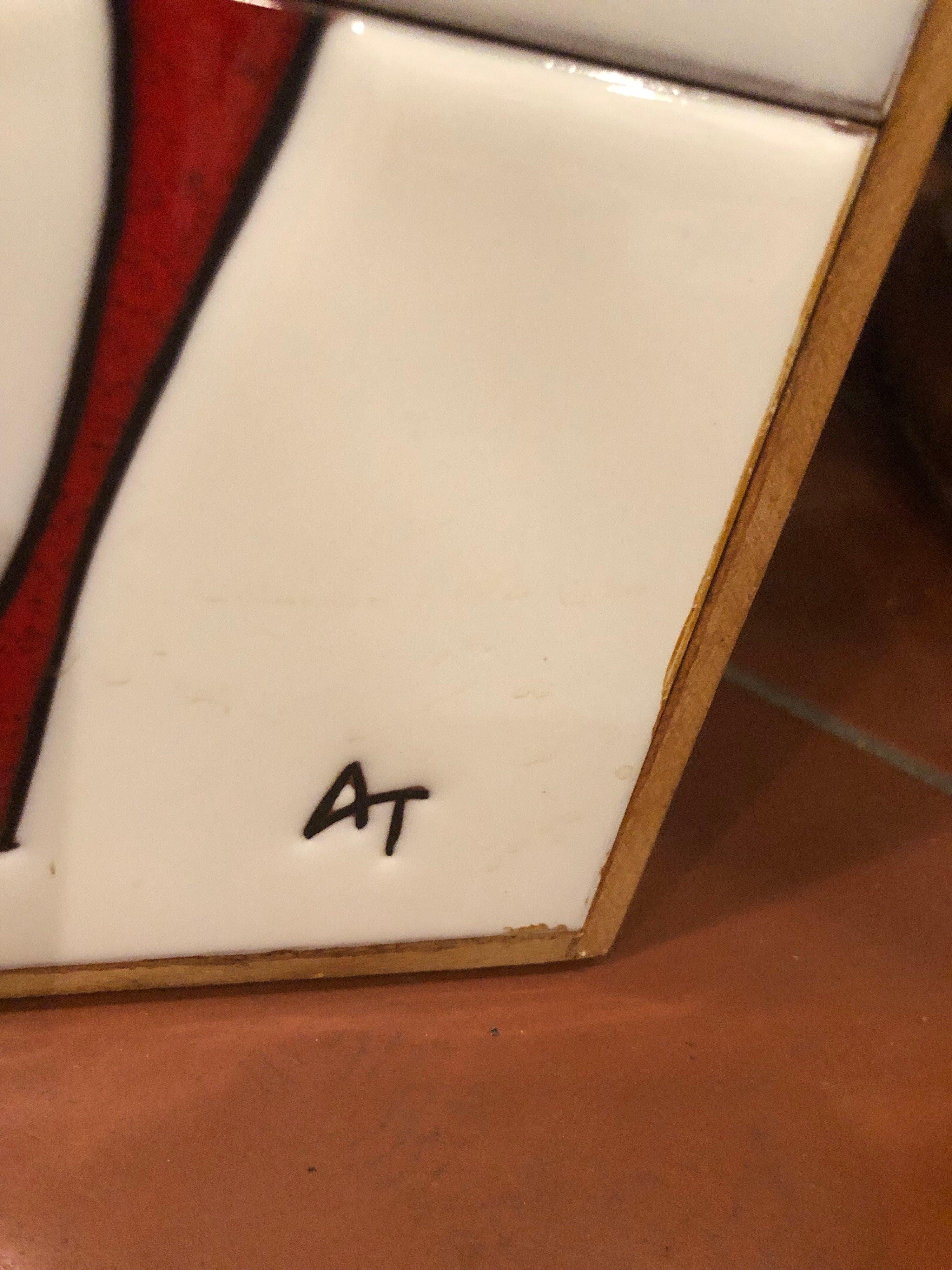 Large Mid-Century Modern Tile Art 4