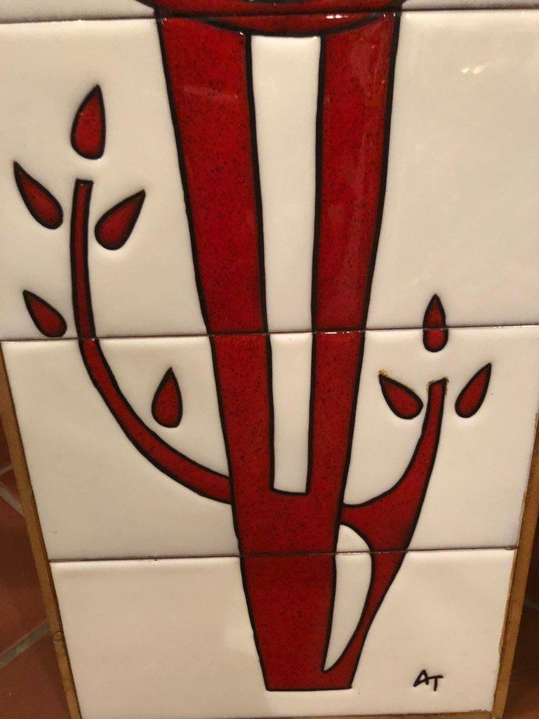 Large MidCentury Modern Tile Art at 1stDibs