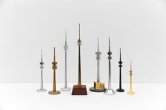 Large Mid-Century Modern Tv-Tower Collection of 8 pcs., 1970s / 1980s Germany