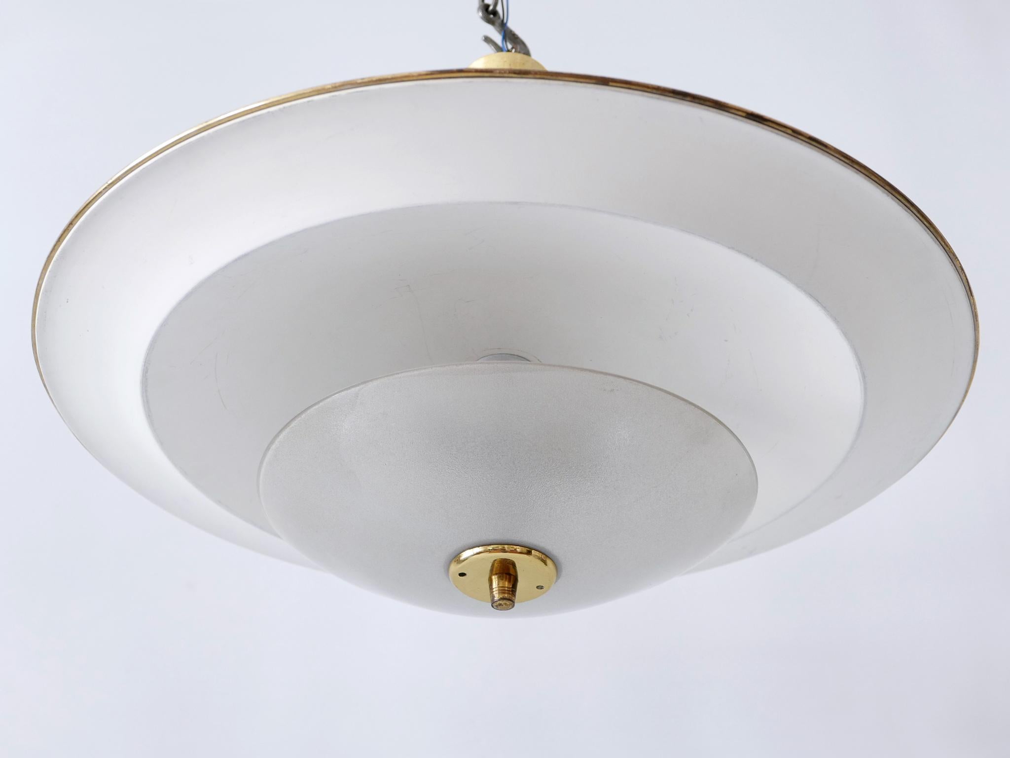 Grande lampada a soffitto o a sospensione 'Ufo' della modernità di metà secolo, Germania, anni '50 № 1 in vendita 7