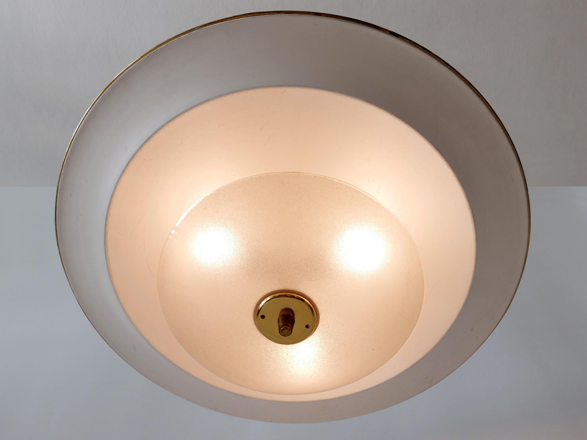 Grande lampada a soffitto o a sospensione 'Ufo' della modernità di metà secolo, Germania, anni '50 № 1 in vendita 9