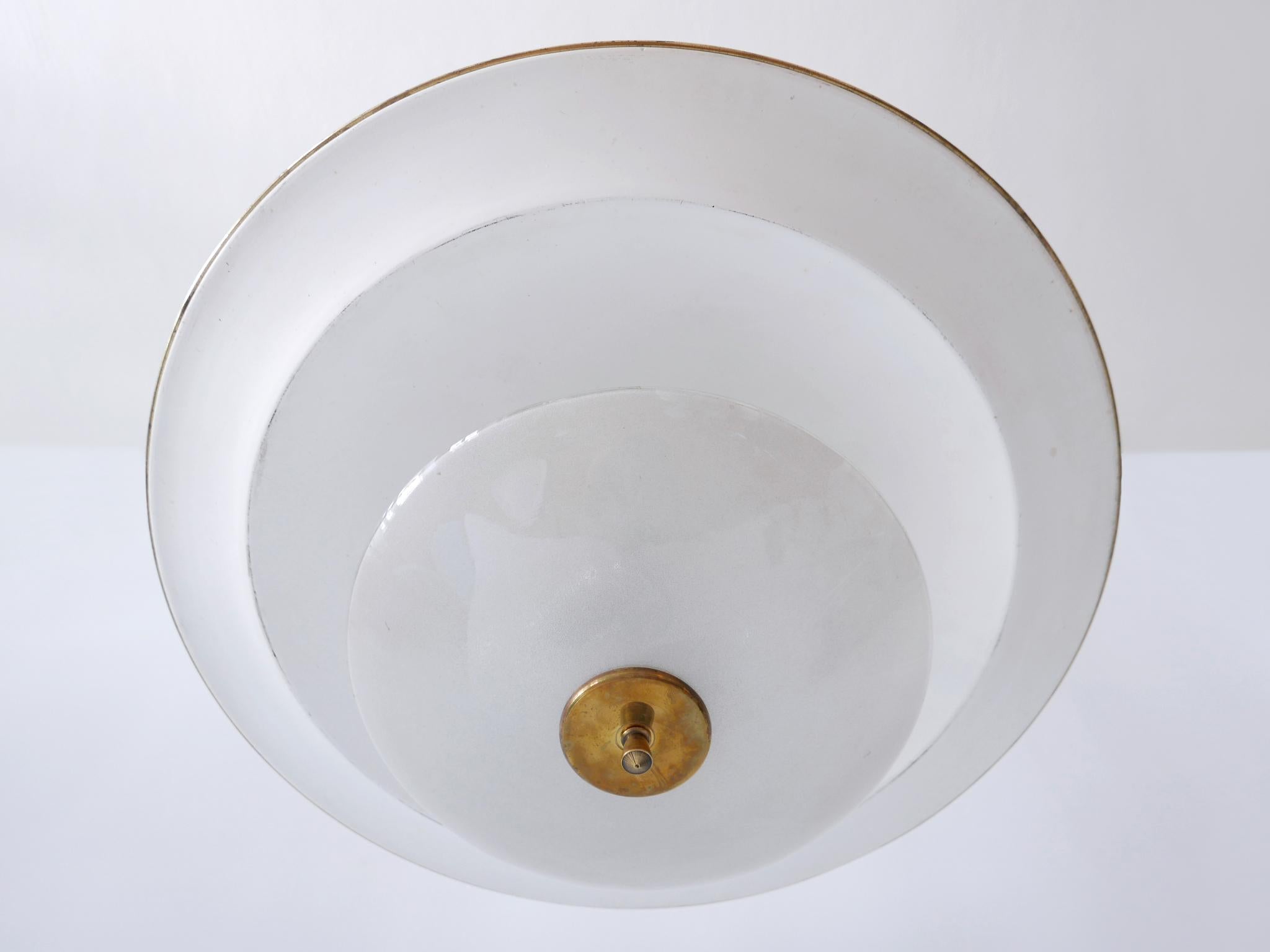 Grande lampada a soffitto o a sospensione 'Ufo' della modernità di metà secolo, Germania, anni '50 № 2 in vendita 9