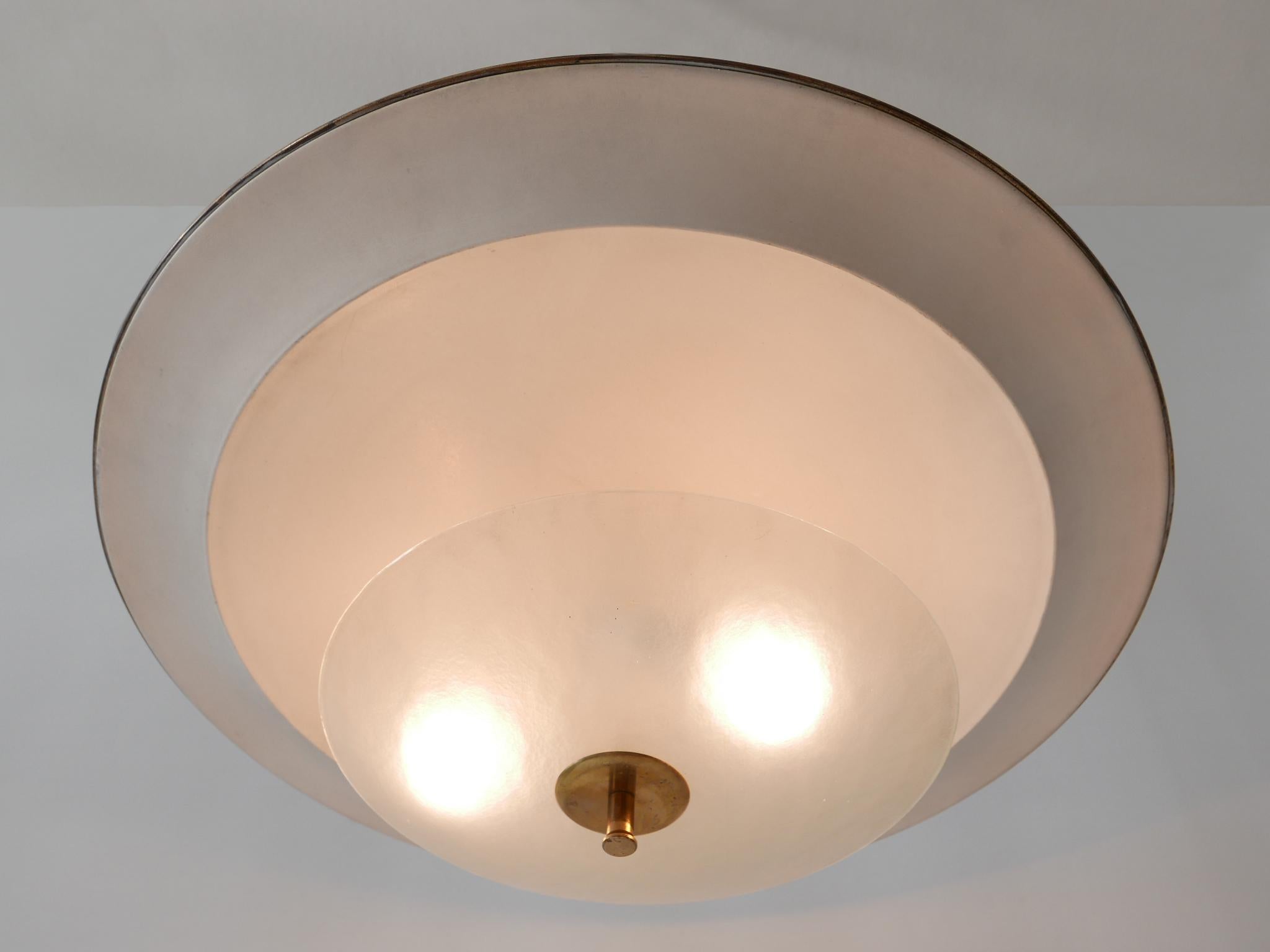 Grande lampada a soffitto o a sospensione 'Ufo' della modernità di metà secolo, Germania, anni '50 № 3 in vendita 10