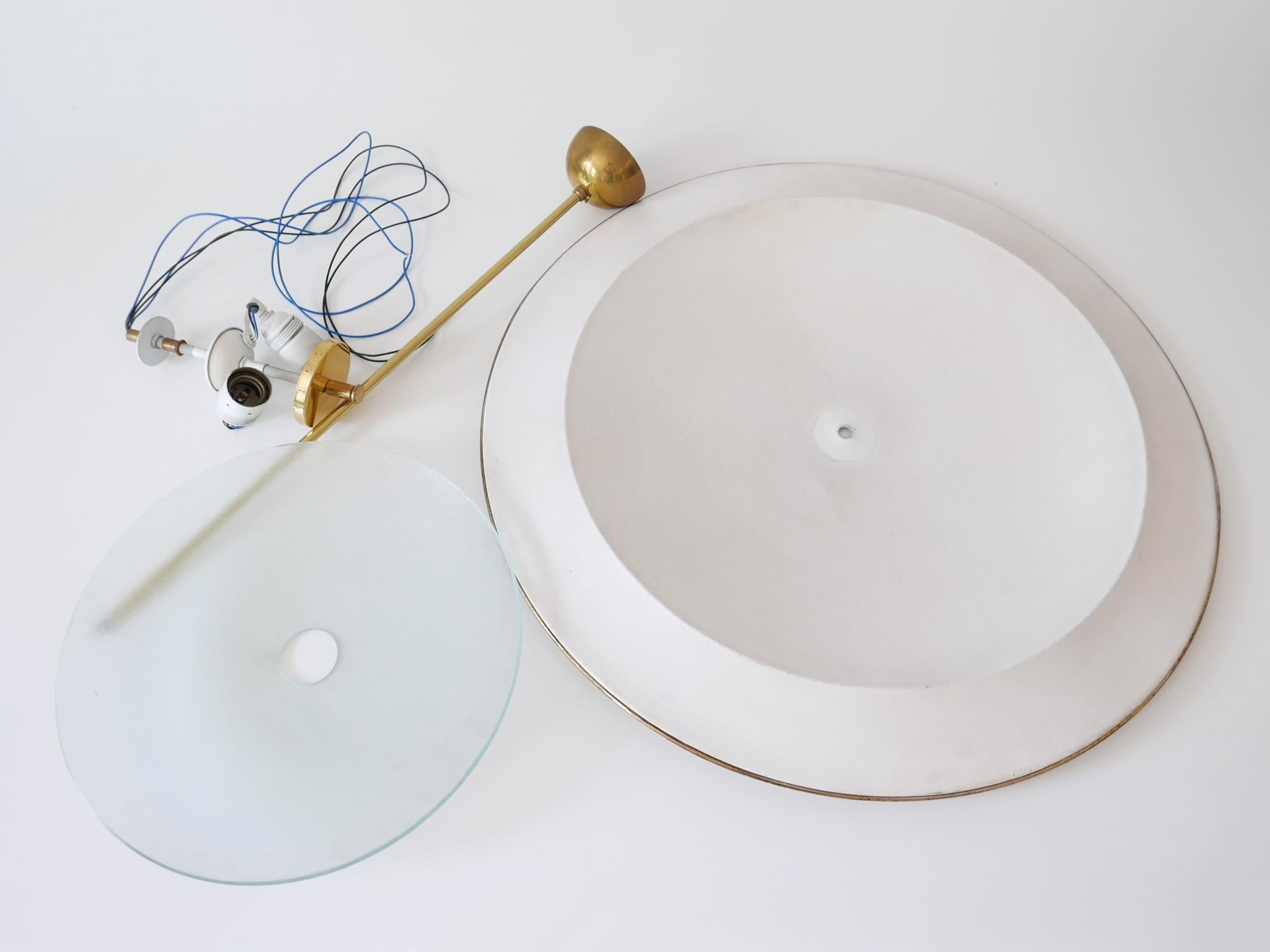 Grande lampada a soffitto o a sospensione 'Ufo' della modernità di metà secolo, Germania, anni '50 № 3 in vendita 13