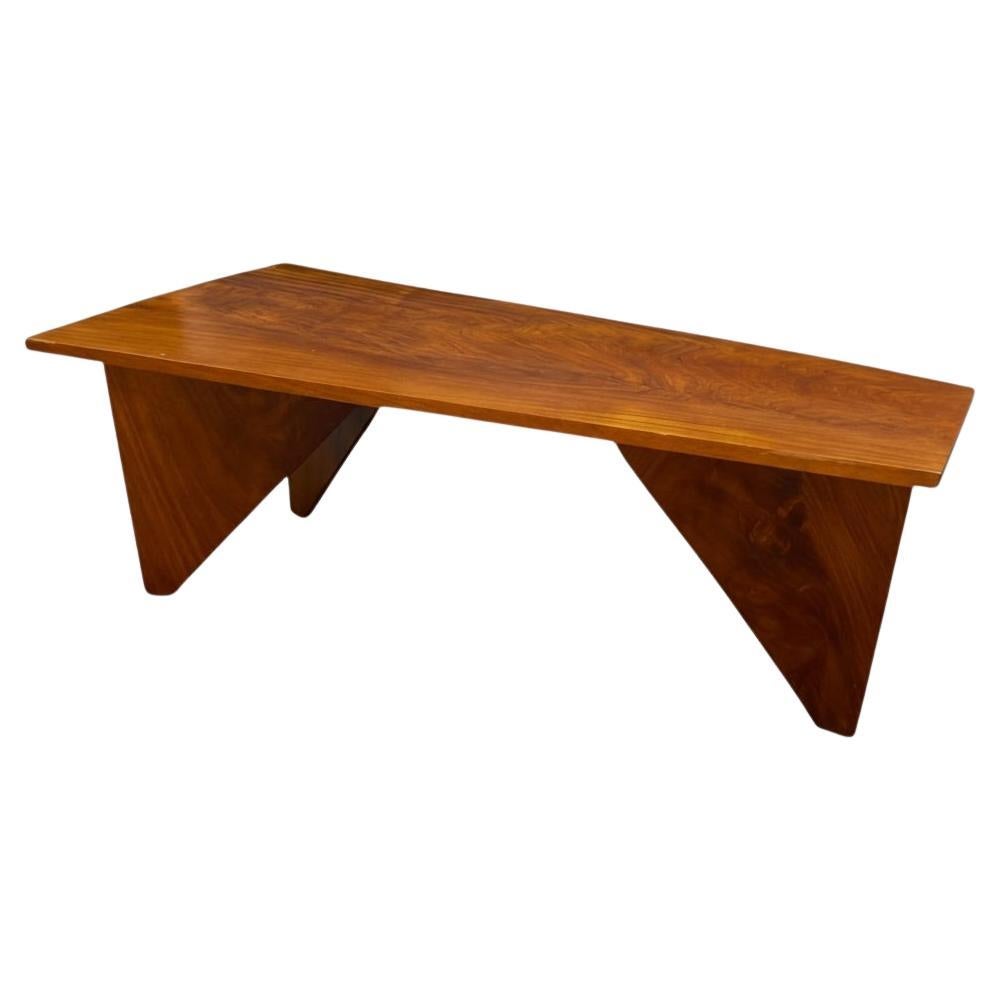 Large Mid-Century Modern Walnut Plank Bench Or Table - George Nakashima Inspired For Sale