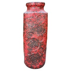 Grand vase en poterie vernissée West German Modernity