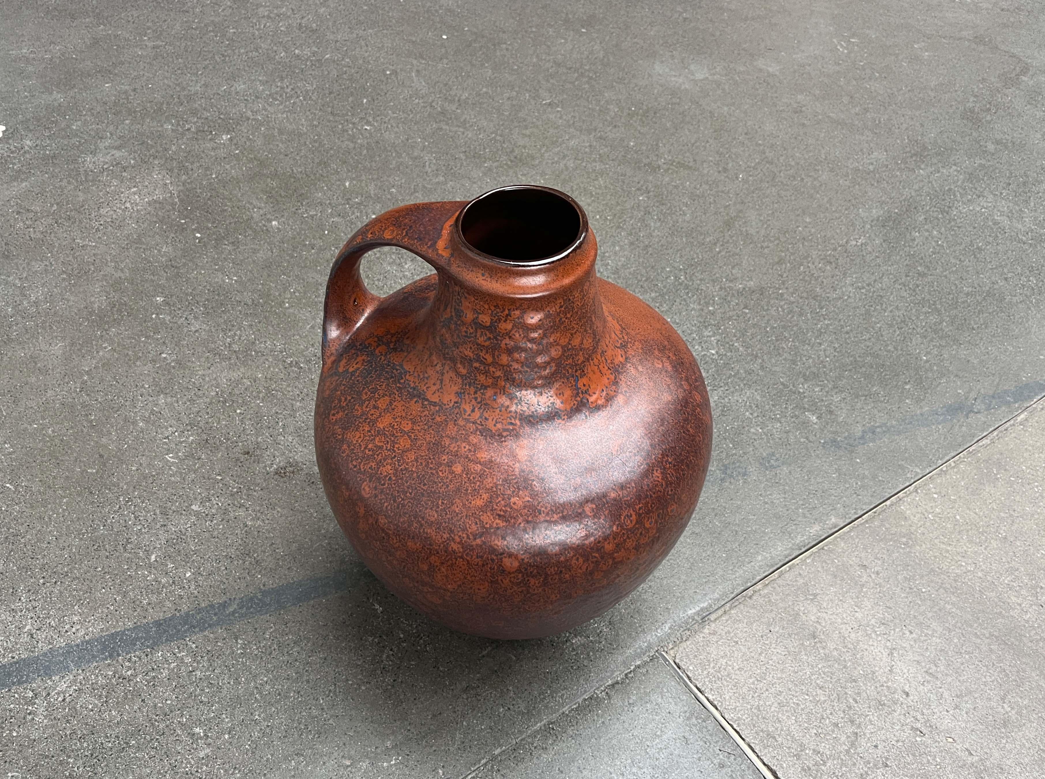 Terracotta Grande vaso da terra in West German Pottery della metà del secolo scorso di Carstens Tönnieshof in vendita