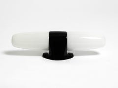 Large Mid Century Modern Wilhelm Wagenfeld Double Glass Ceramic Wall Lamp