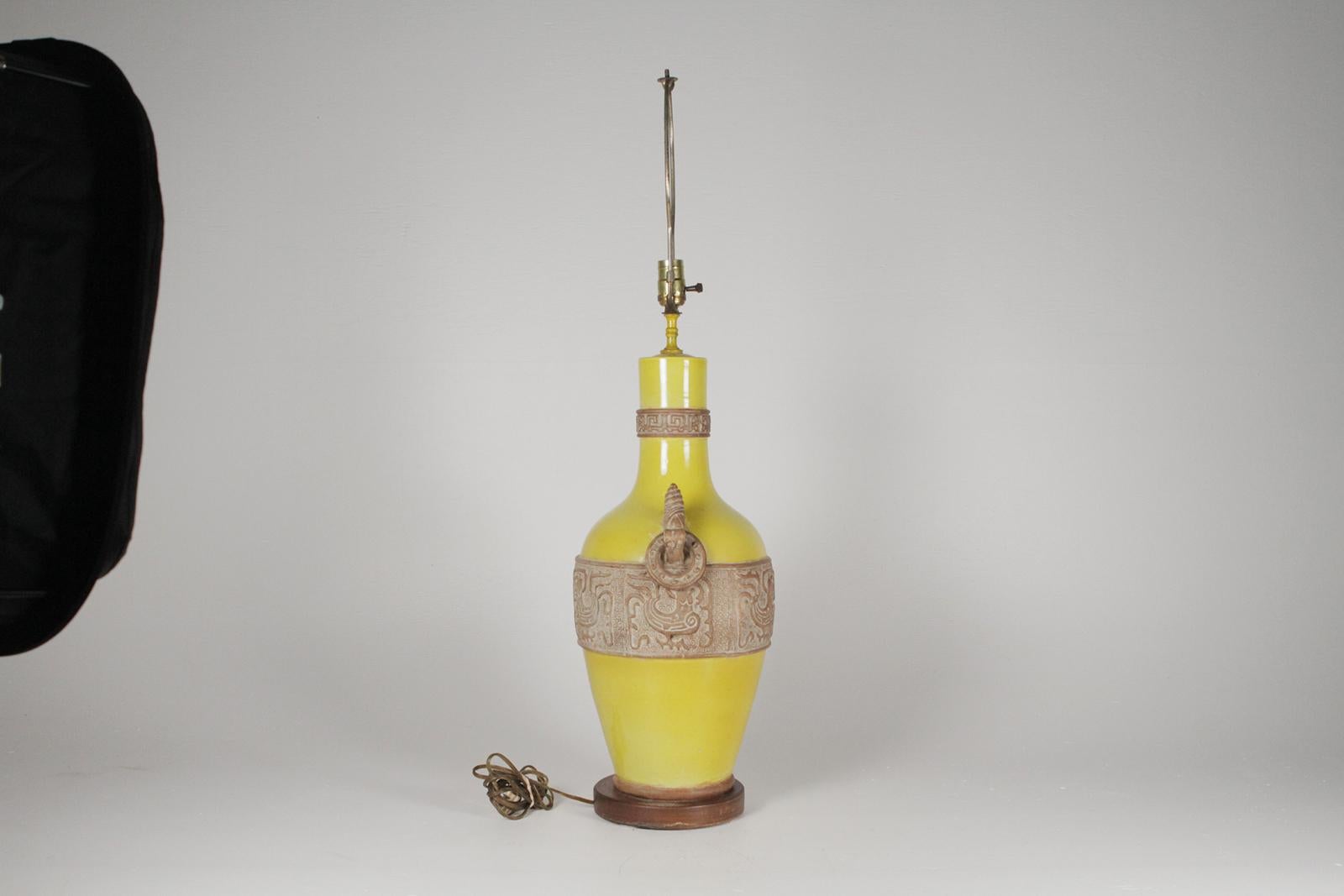 modern yellow lamp