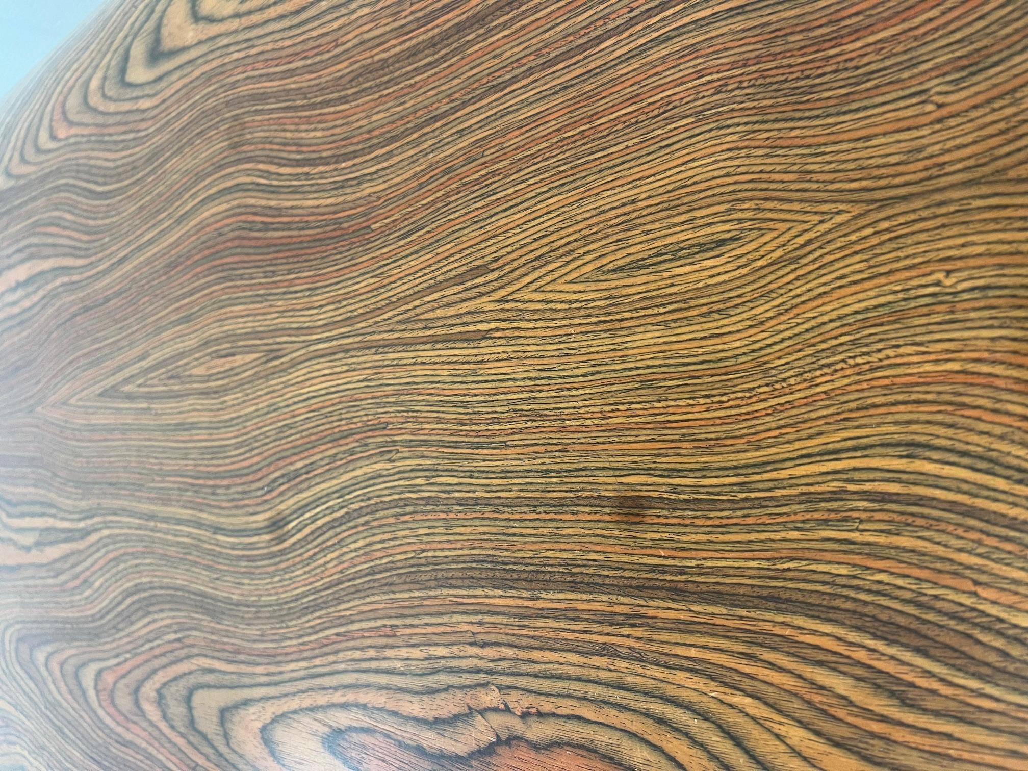 Large Mid Century Modern Zebra Wood Desk By Peter Protzman For Herman Miller For Sale 7