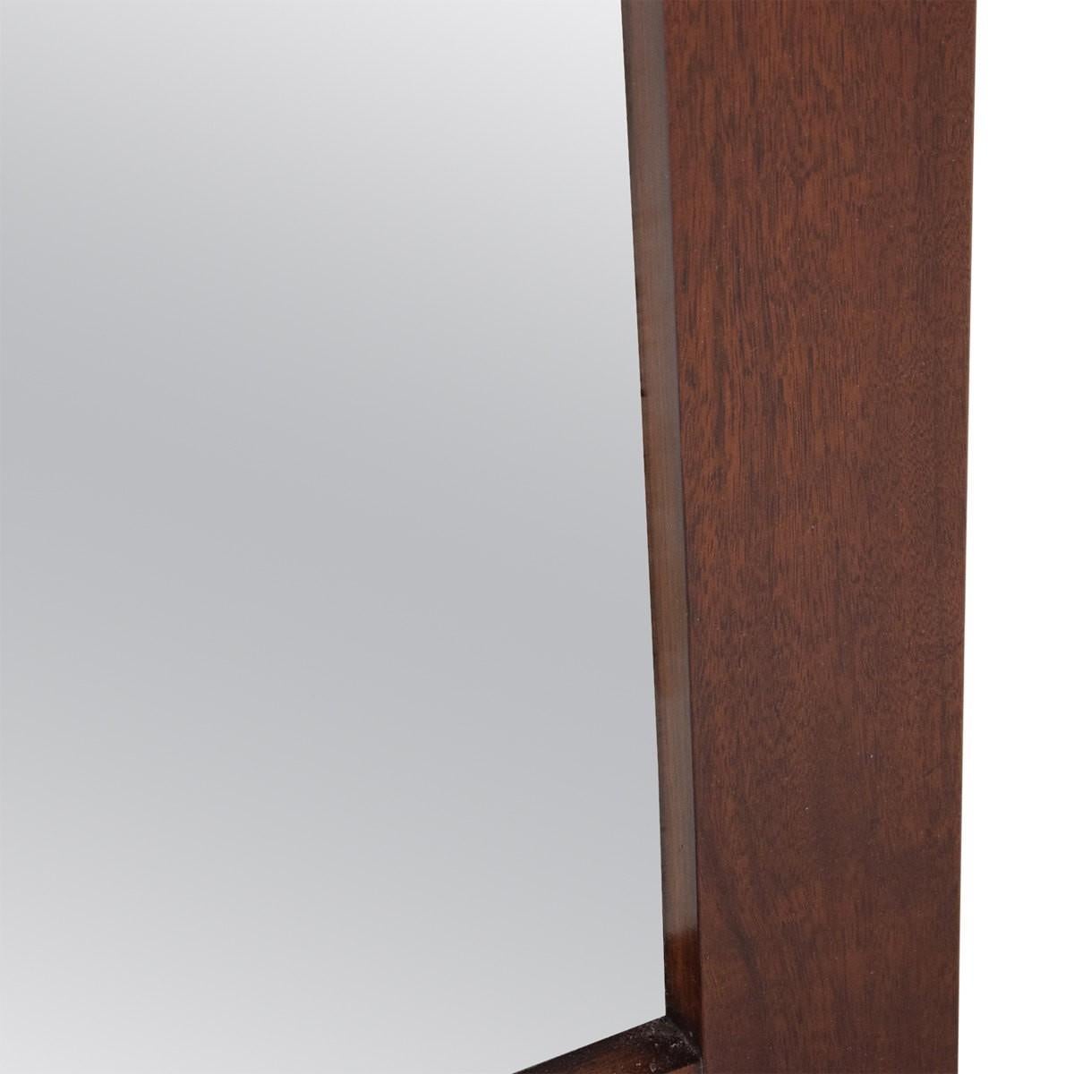 20ième siècle Grand miroir double brutaliste moderne du milieu du siècle dernier par Lane Furniture en vente