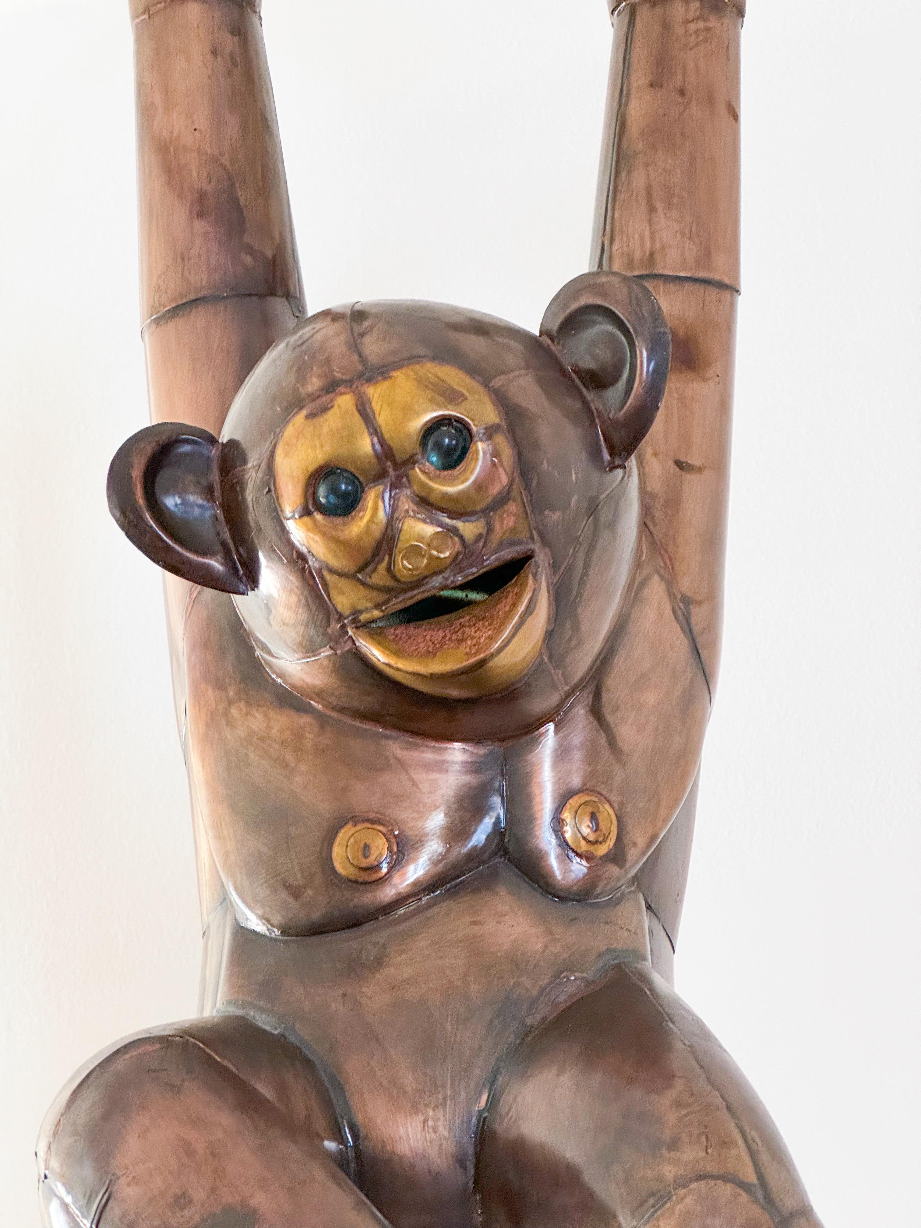 20th Century Large Mid Century Monkey or Chimpanzee Animal Sculpture Sergio Bustamante Style