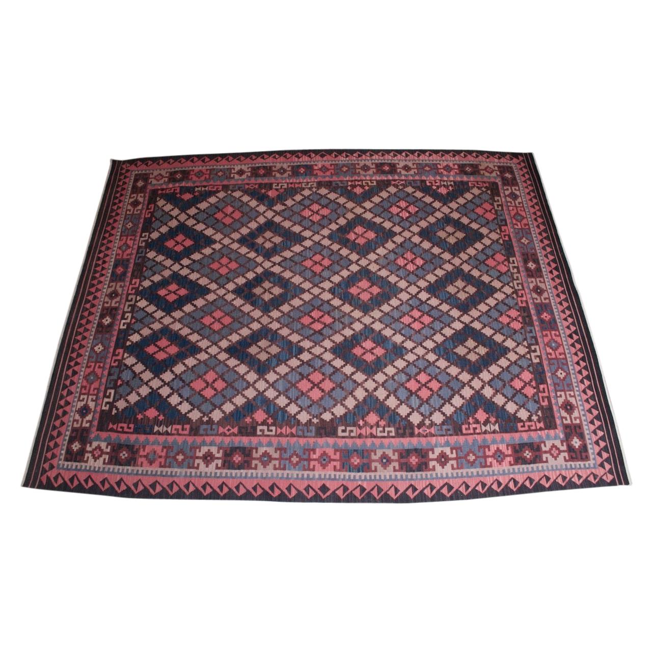 Large Midcentury Moroccan Kilim Rug