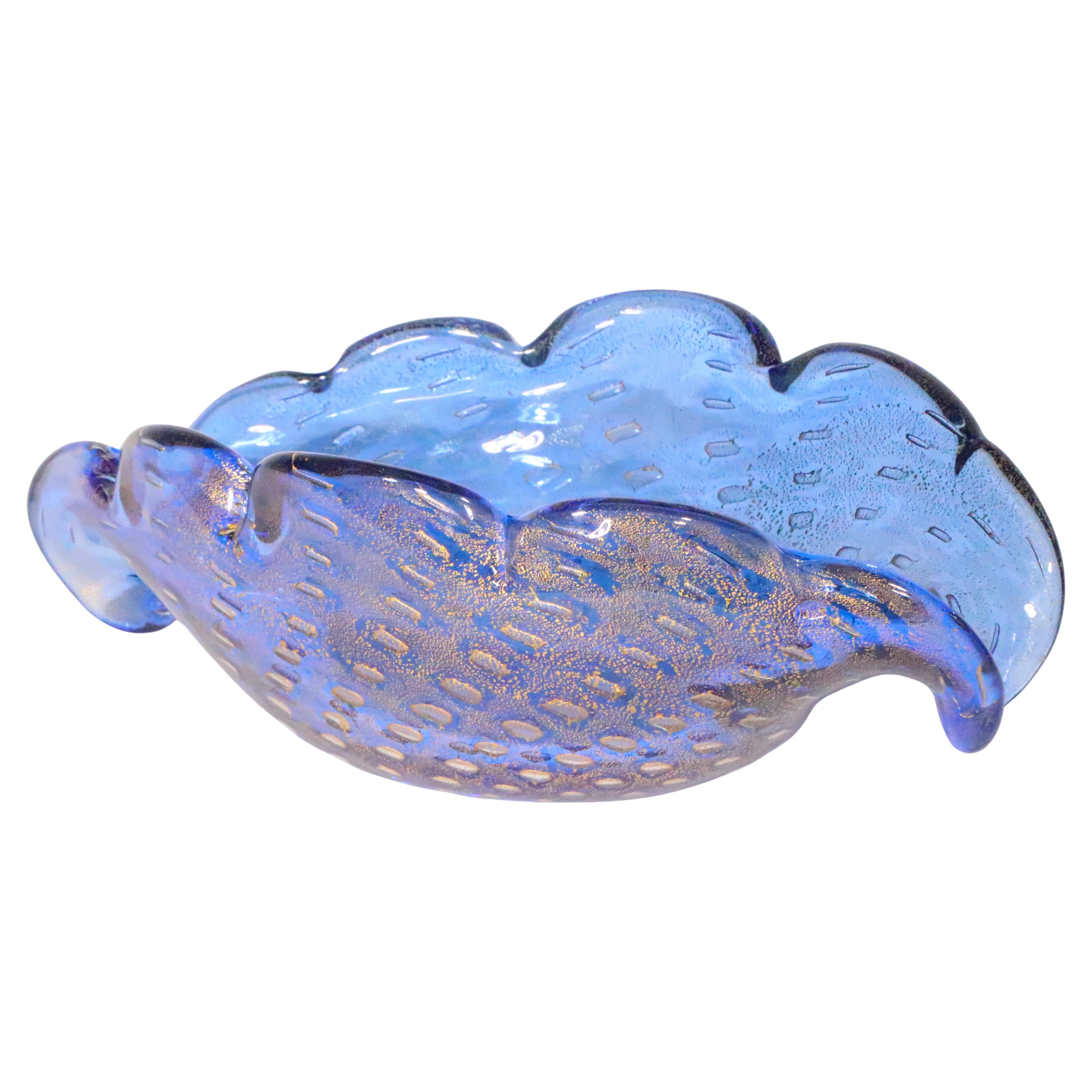 Large Mid Century Murano Bowl att. to Seguso For Sale