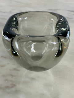 Large Mid-Century Murano Glass Ashtray  Italian Design 1960s