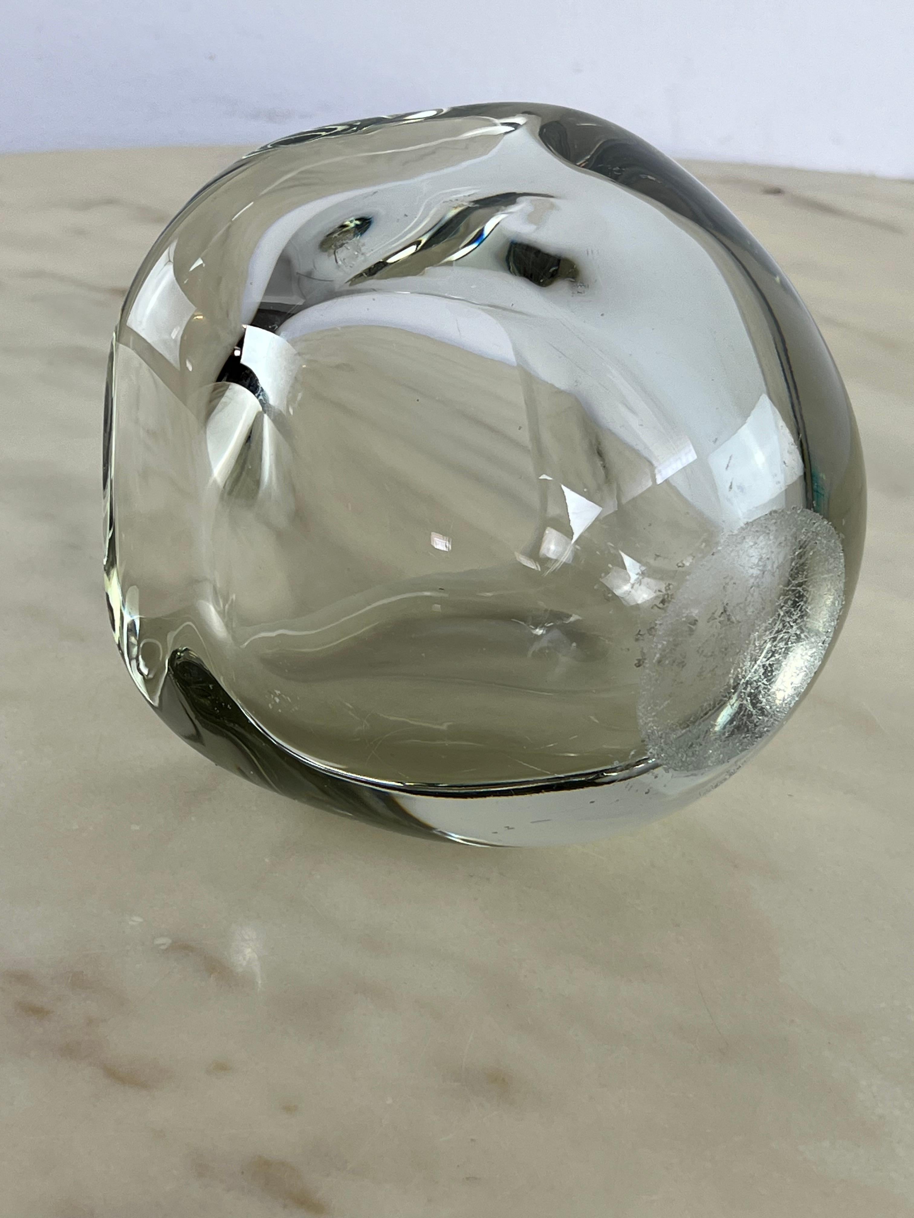 Large Mid-Century Murano Glass Ashtray  Italian Design 1960s For Sale 1