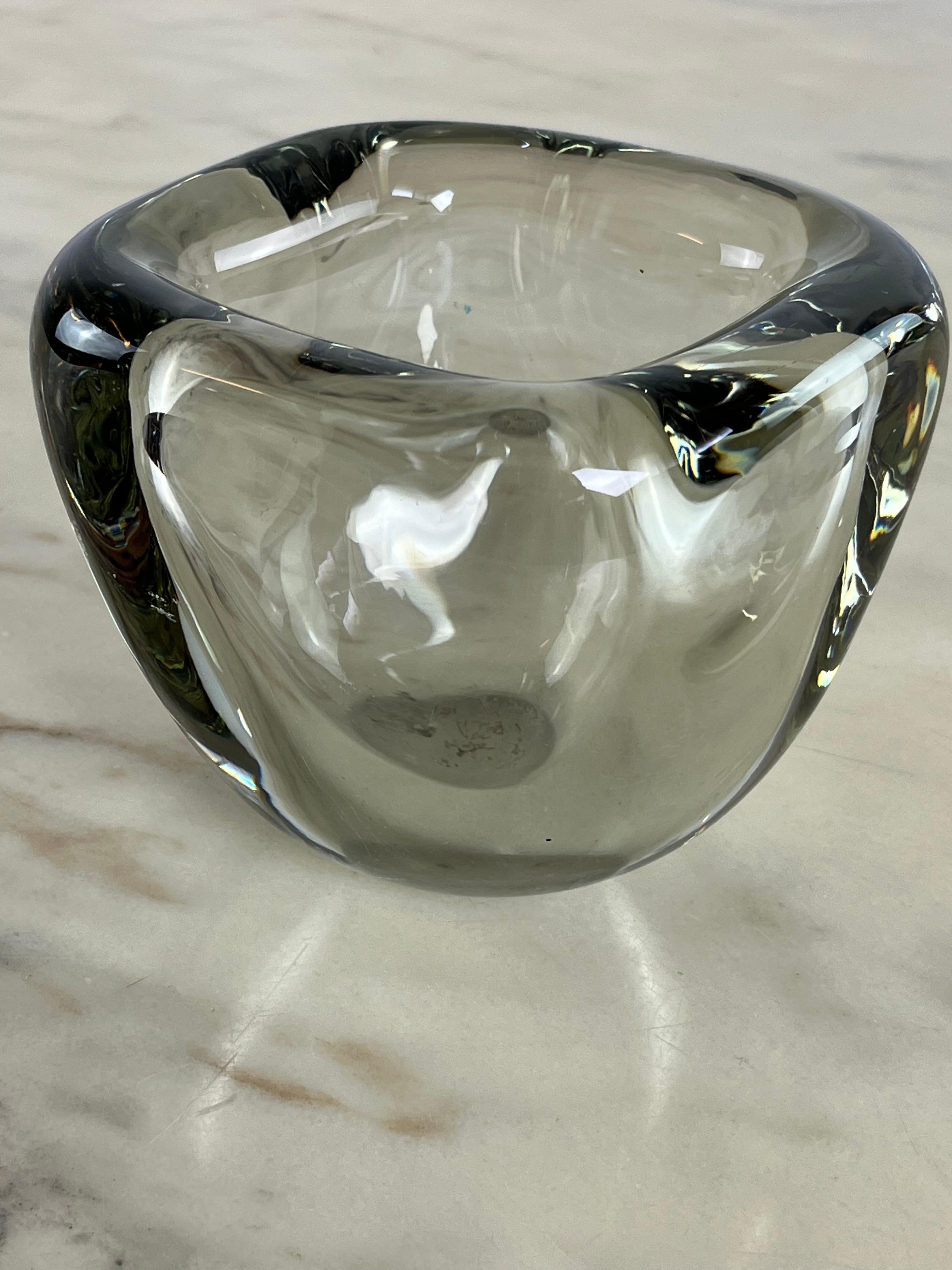 Großer Aschenbecher aus Murano-Glas aus der Mitte des Jahrhunderts  Italienisches Design 1960er Jahre im Angebot 2