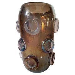Large Midcentury Murano Glass Vase, by Seguso