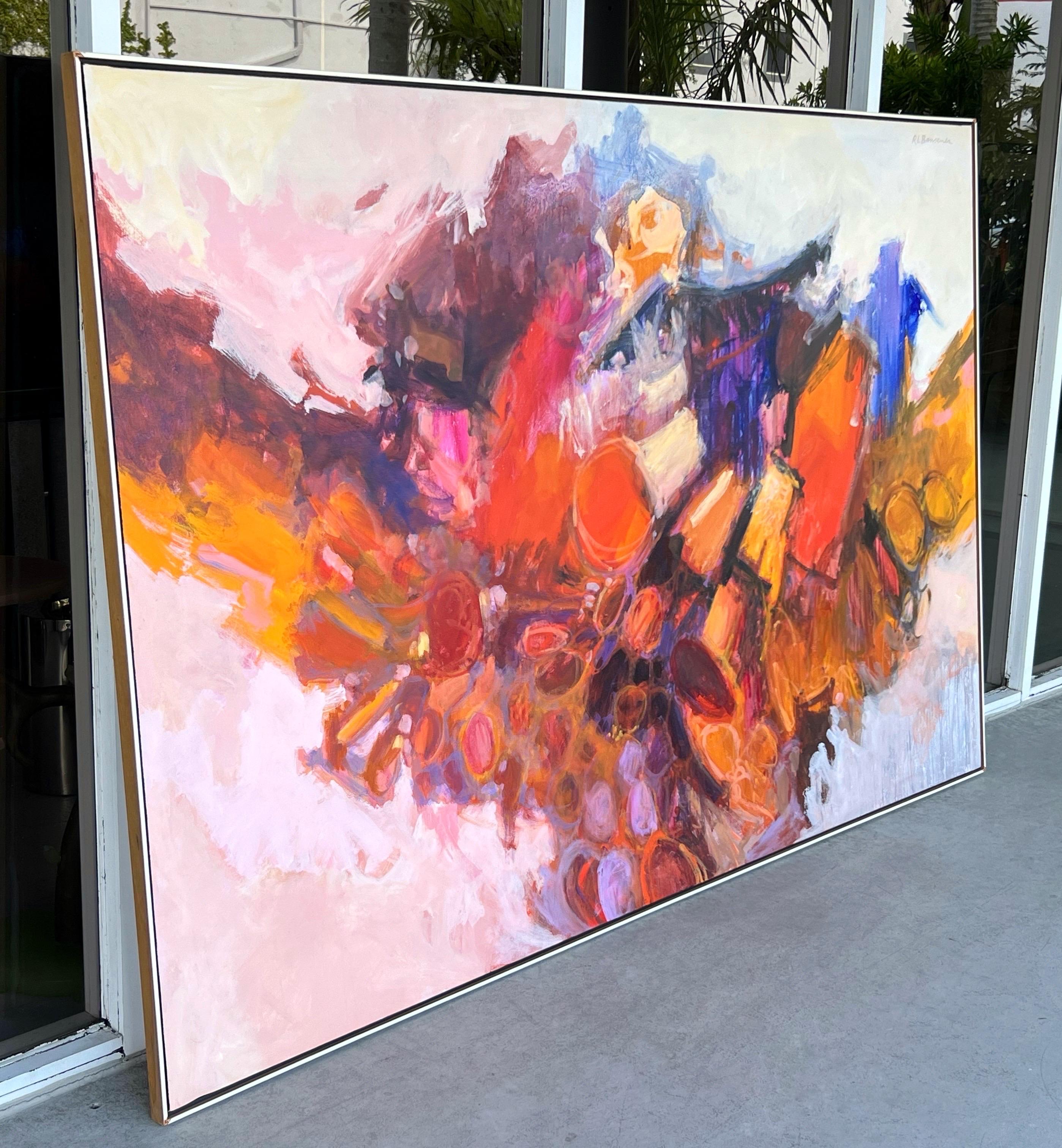 A large format oil on canvass by Roger Bansemer. 