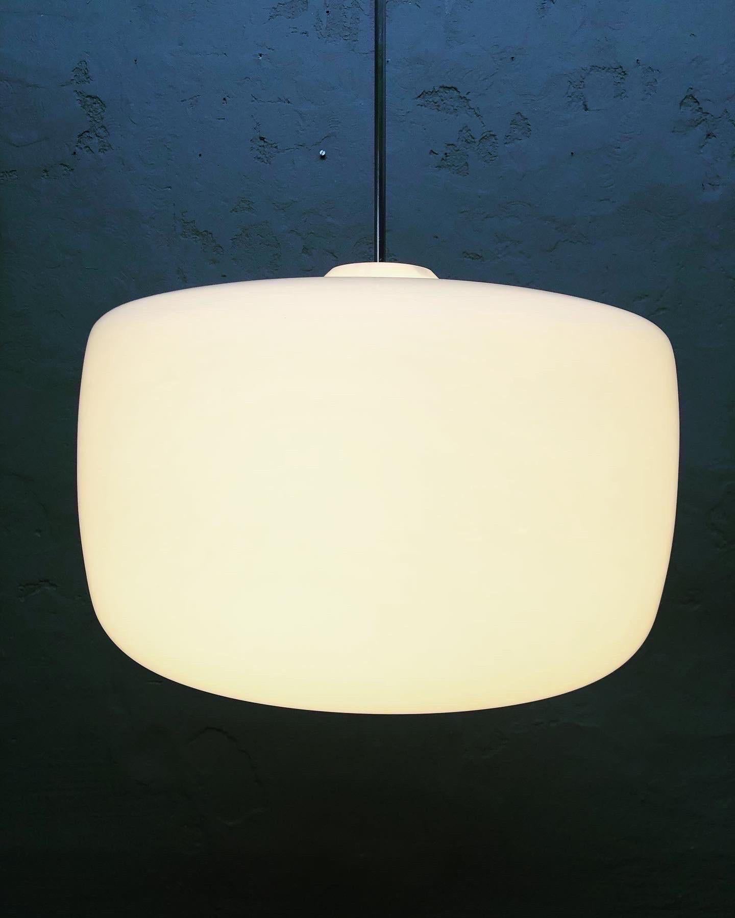 Large Mid Century Opaline Glass Shades For Sale 9