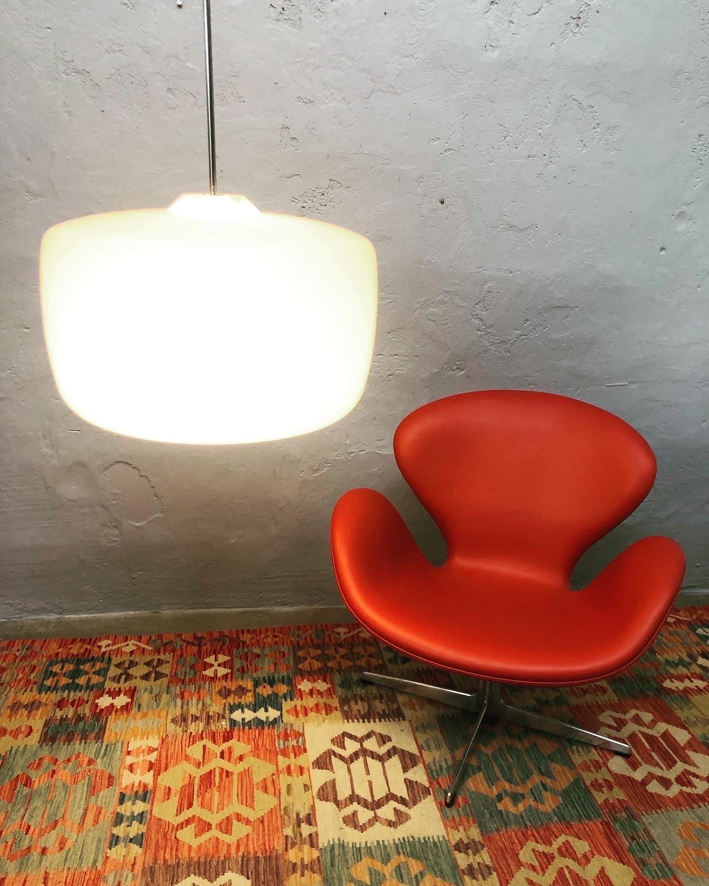 Large Mid Century Opaline Glass Shades For Sale 10