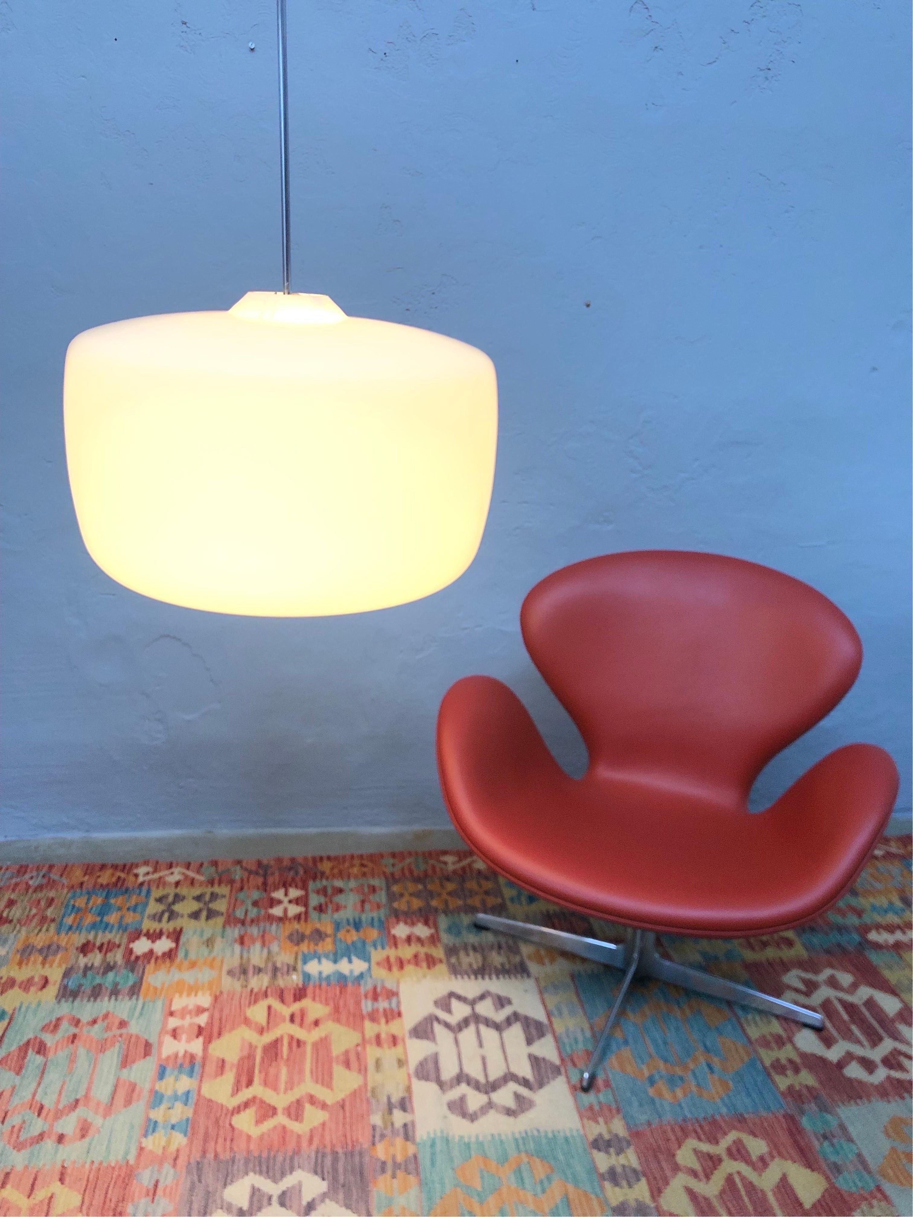 Large Mid Century Opaline Glass Shades For Sale 1