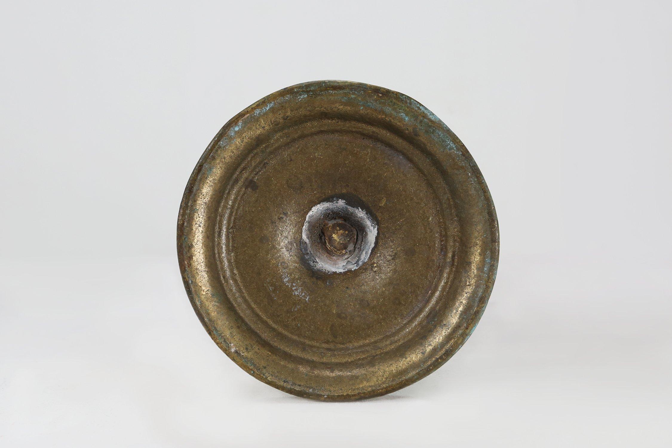 Grande portacandele aperto in metallo Barley Twist della metà del secolo scorso, anni '20 in vendita 1