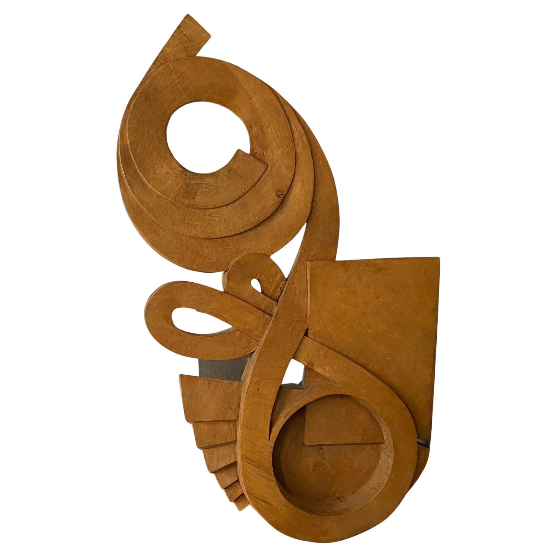Mid-Century Modern Large Midcentury Organic Wooden Sculpture, UK For Sale