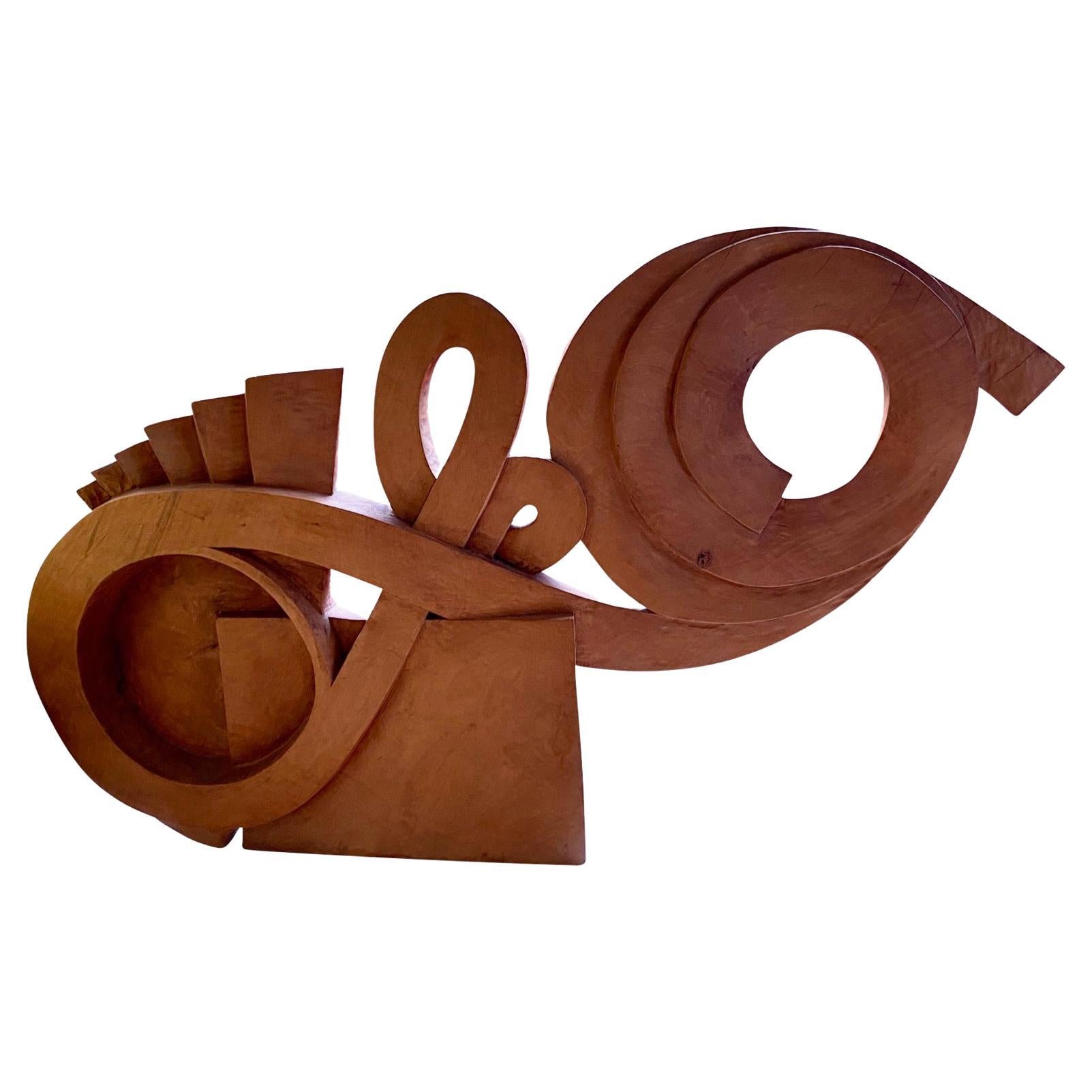 Large Midcentury Organic Wooden Sculpture, UK In Good Condition For Sale In London, GB