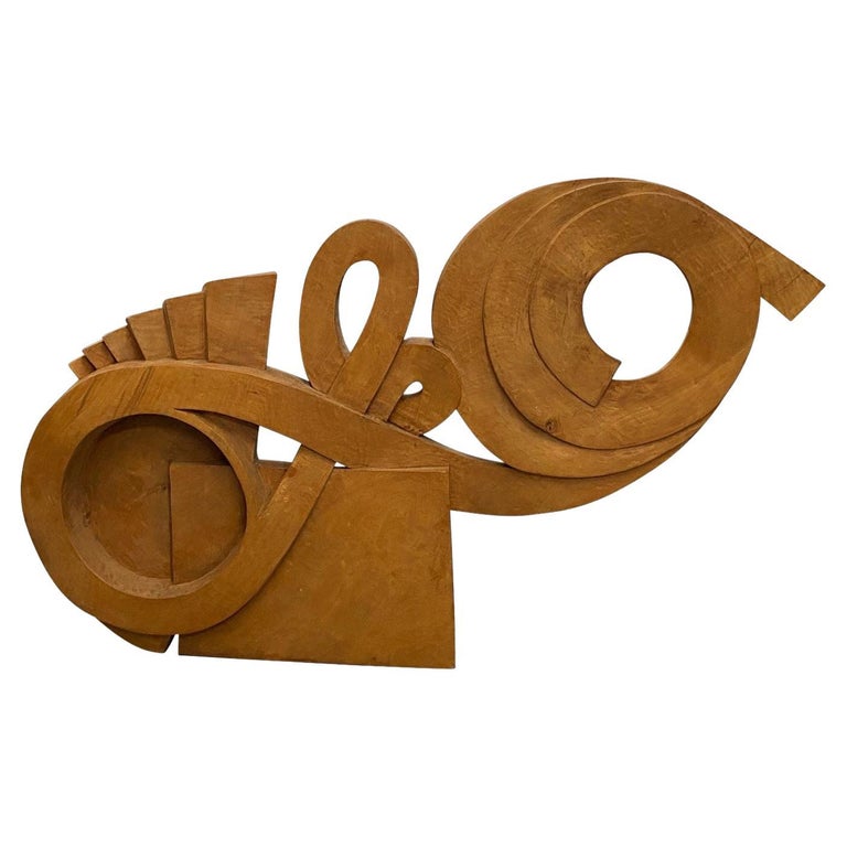 Large Mid Century Organic Wooden Sculpture, UK For Sale at 1stDibs