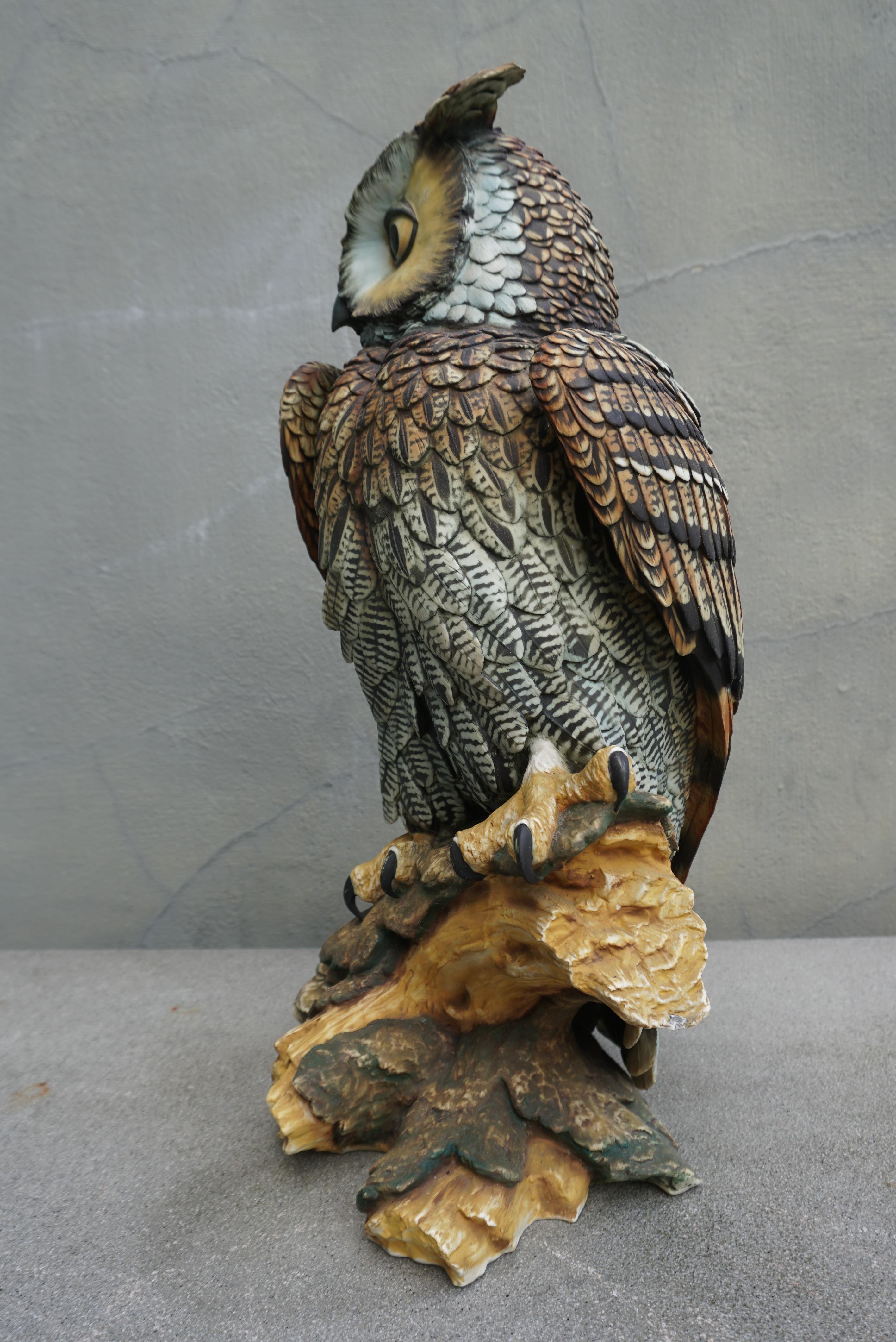 Large Mid-Century Owl Sculpture  For Sale 4
