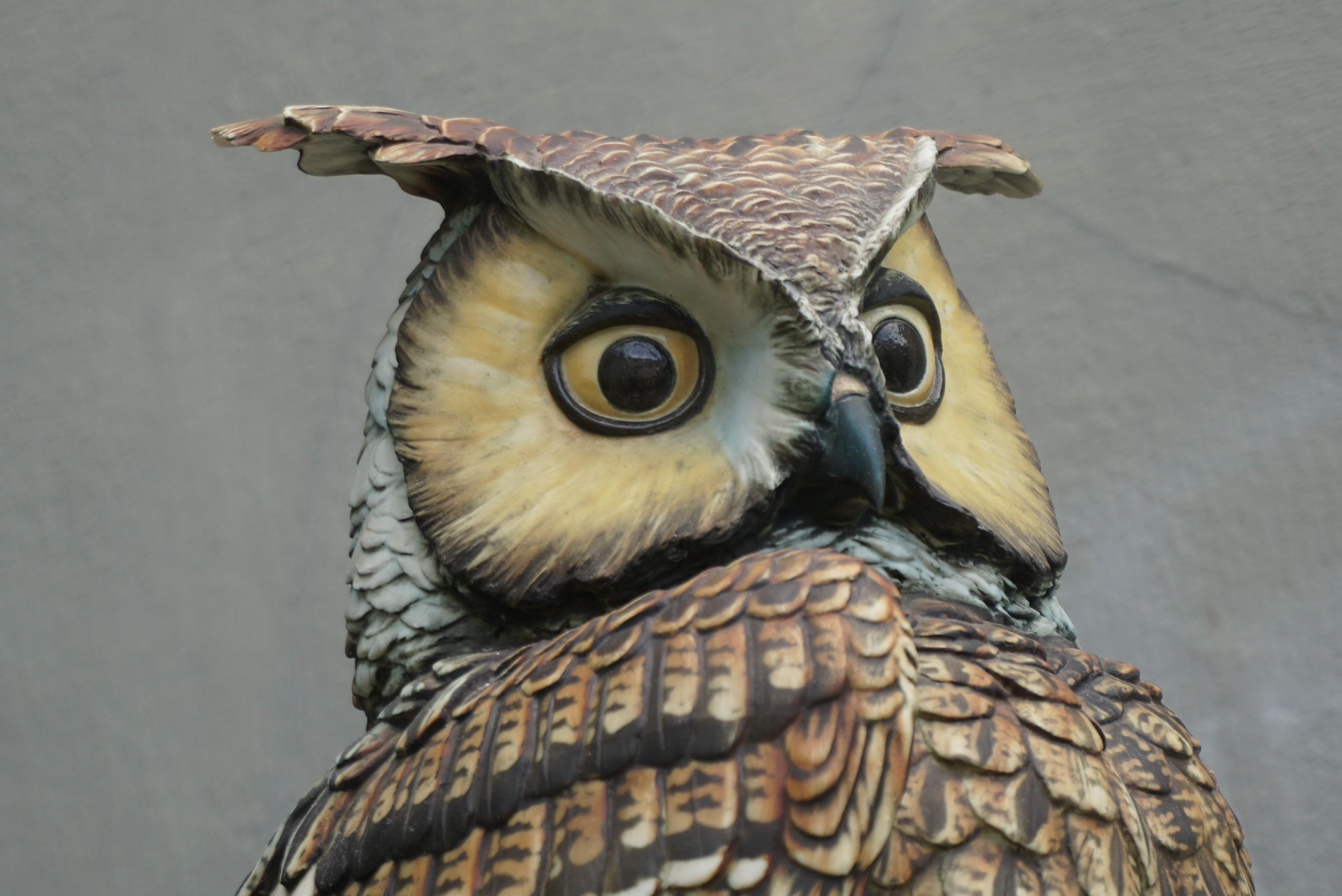 Large Mid-Century Owl Sculpture  For Sale 9