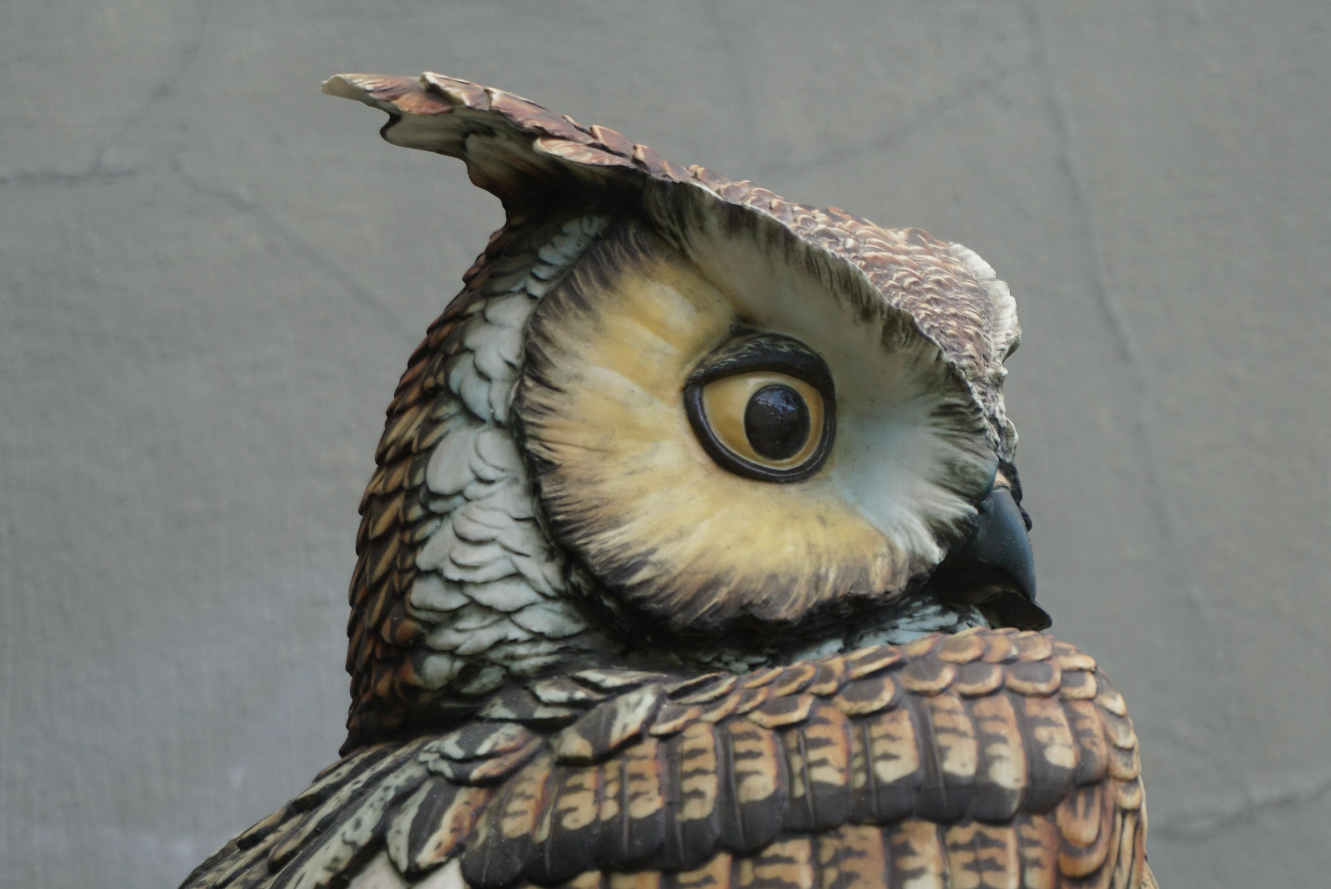 Large Mid-Century Owl Sculpture  For Sale 10