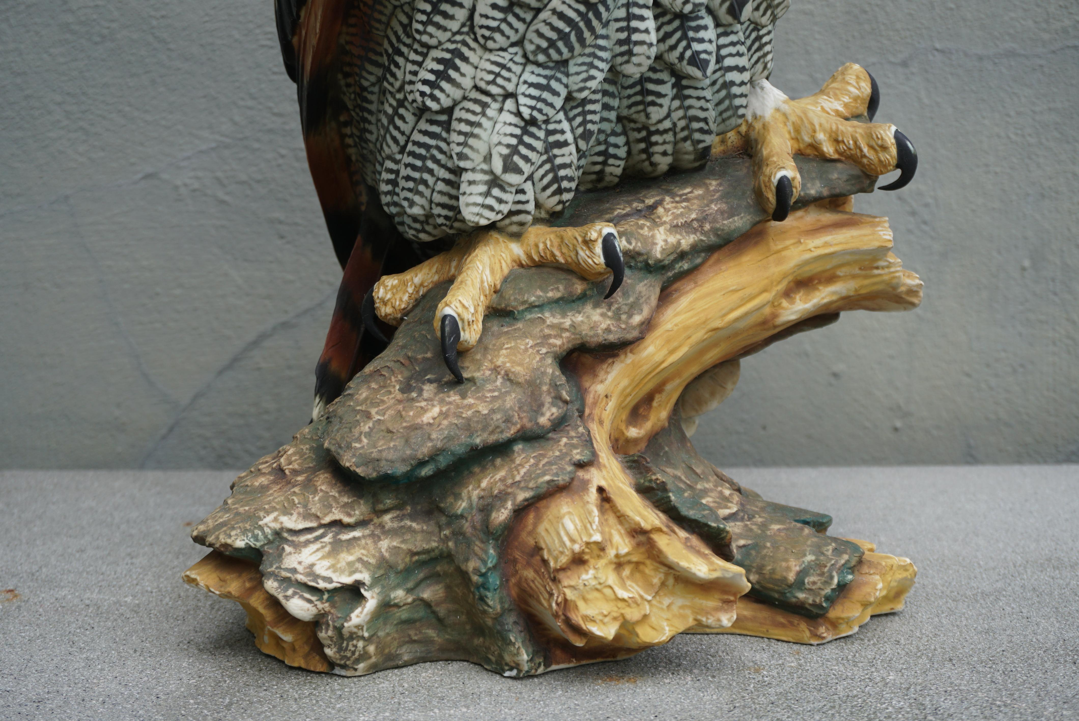 Large Mid-Century Owl Sculpture  For Sale 11
