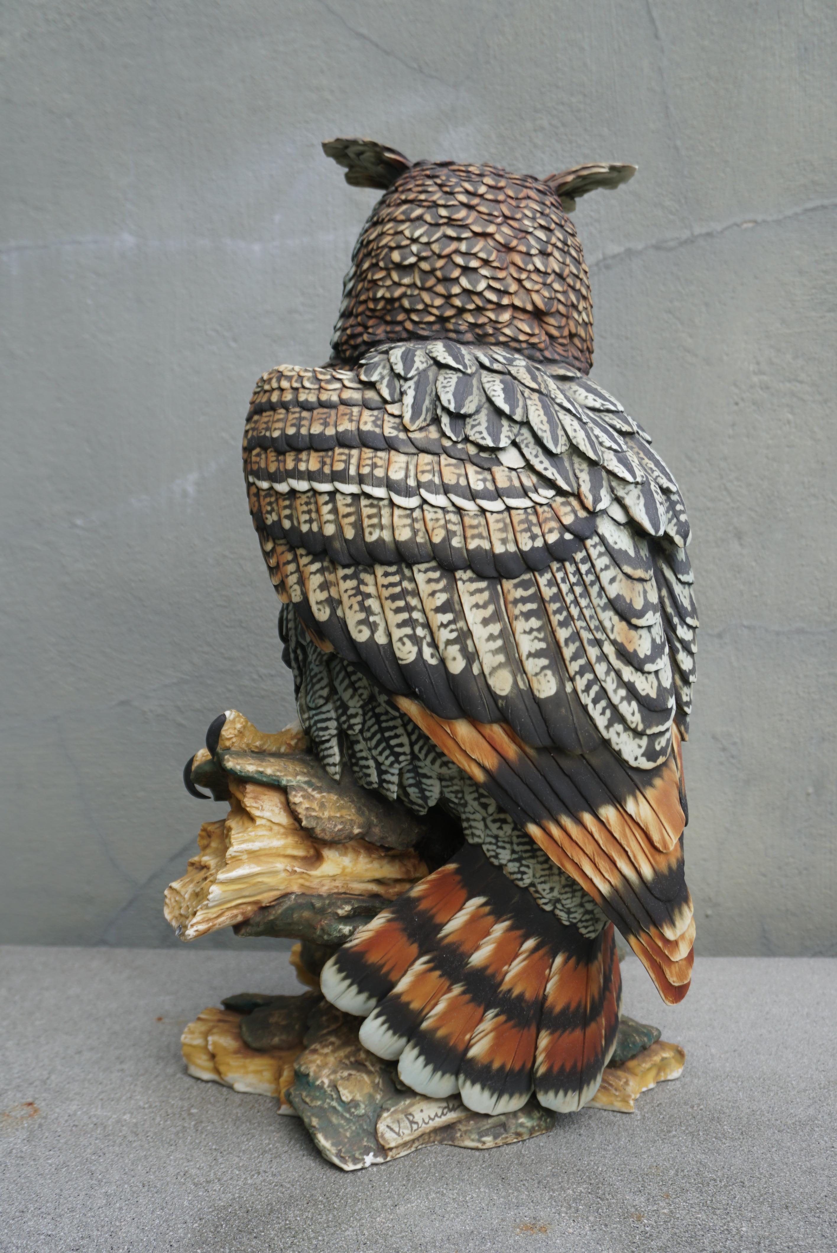 Large Mid-Century Owl Sculpture  For Sale 2