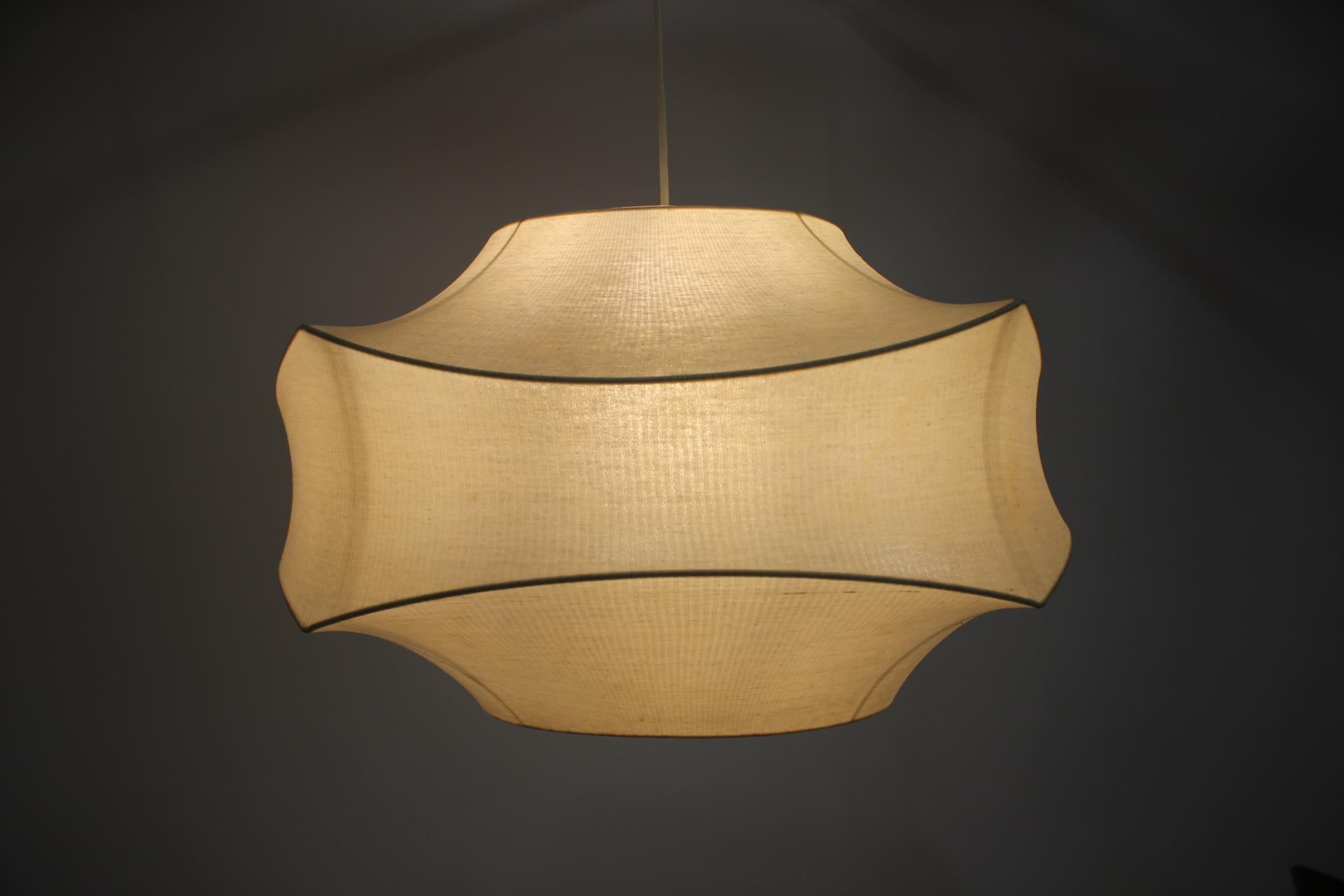 Mid-Century Modern Large Midcentury Pendant Cocoon Designed by Achille Castiglioni, Italy, 1960s