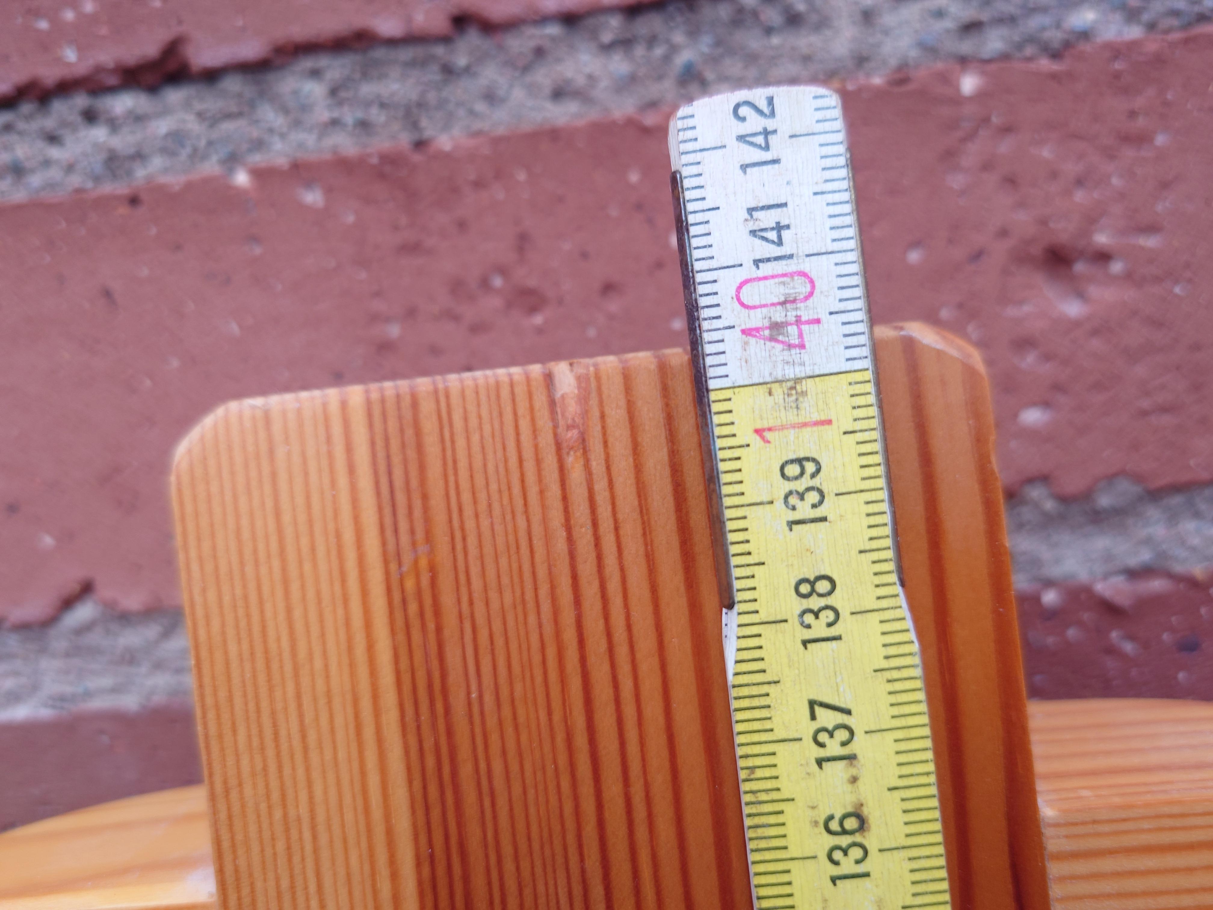 Grand miroir mural en pin du milieu du siècle Glasmäster Markaryd, Suède 1970 en vente 4