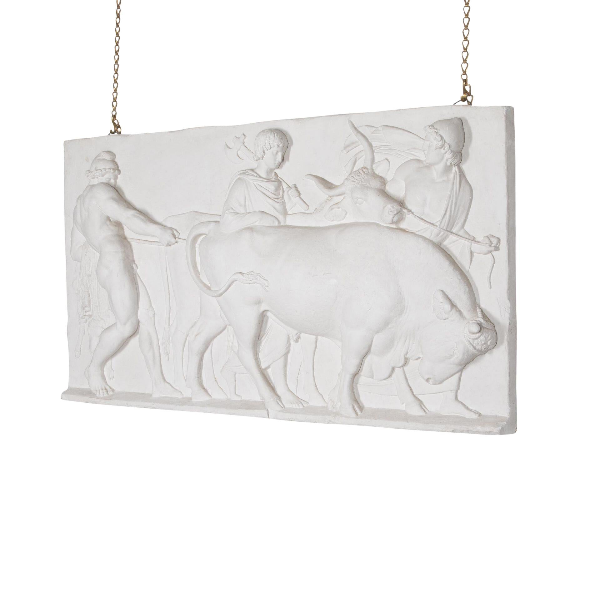 20th Century Large Mid-Century Plaster Hanging For Sale