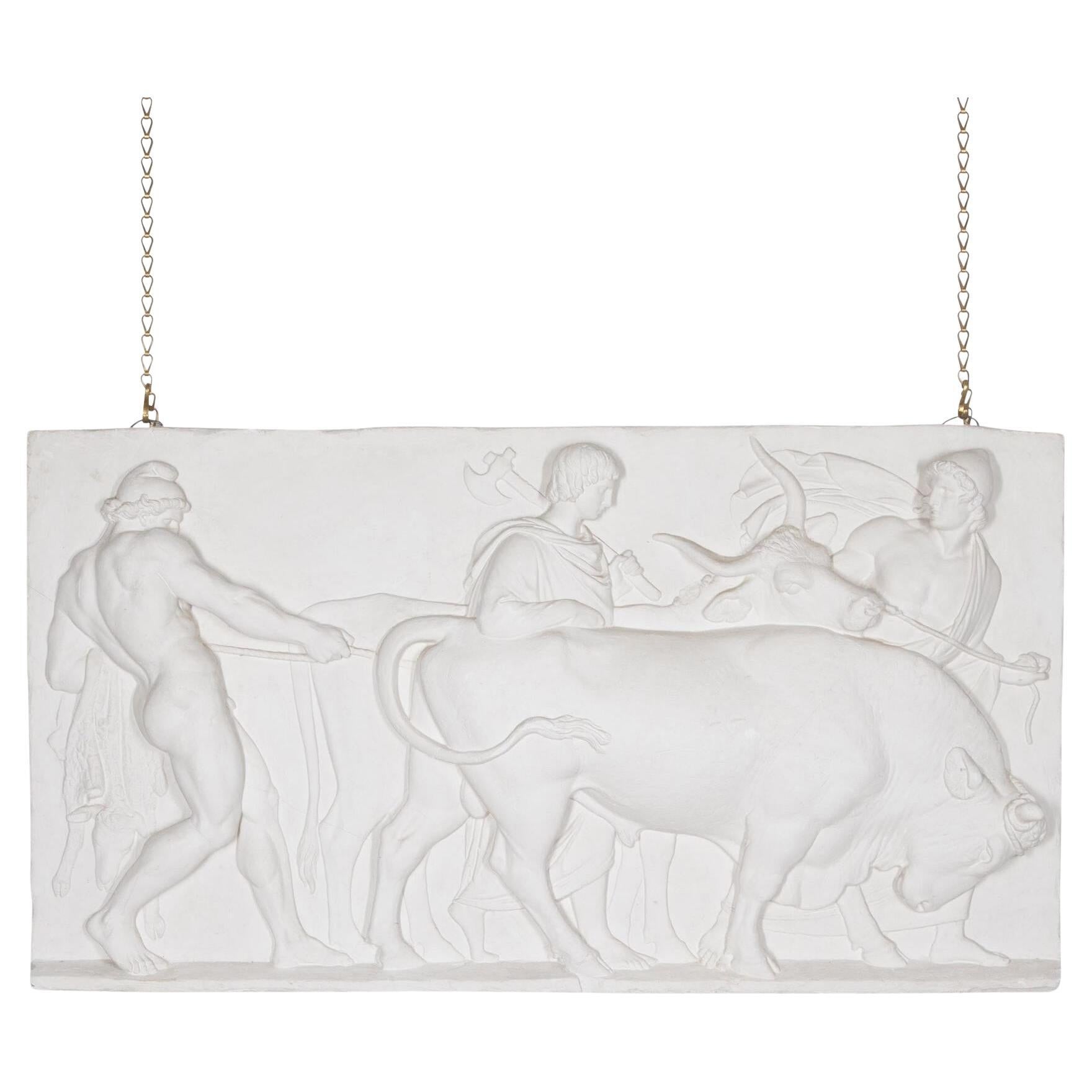 Large Mid-Century Plaster Hanging For Sale