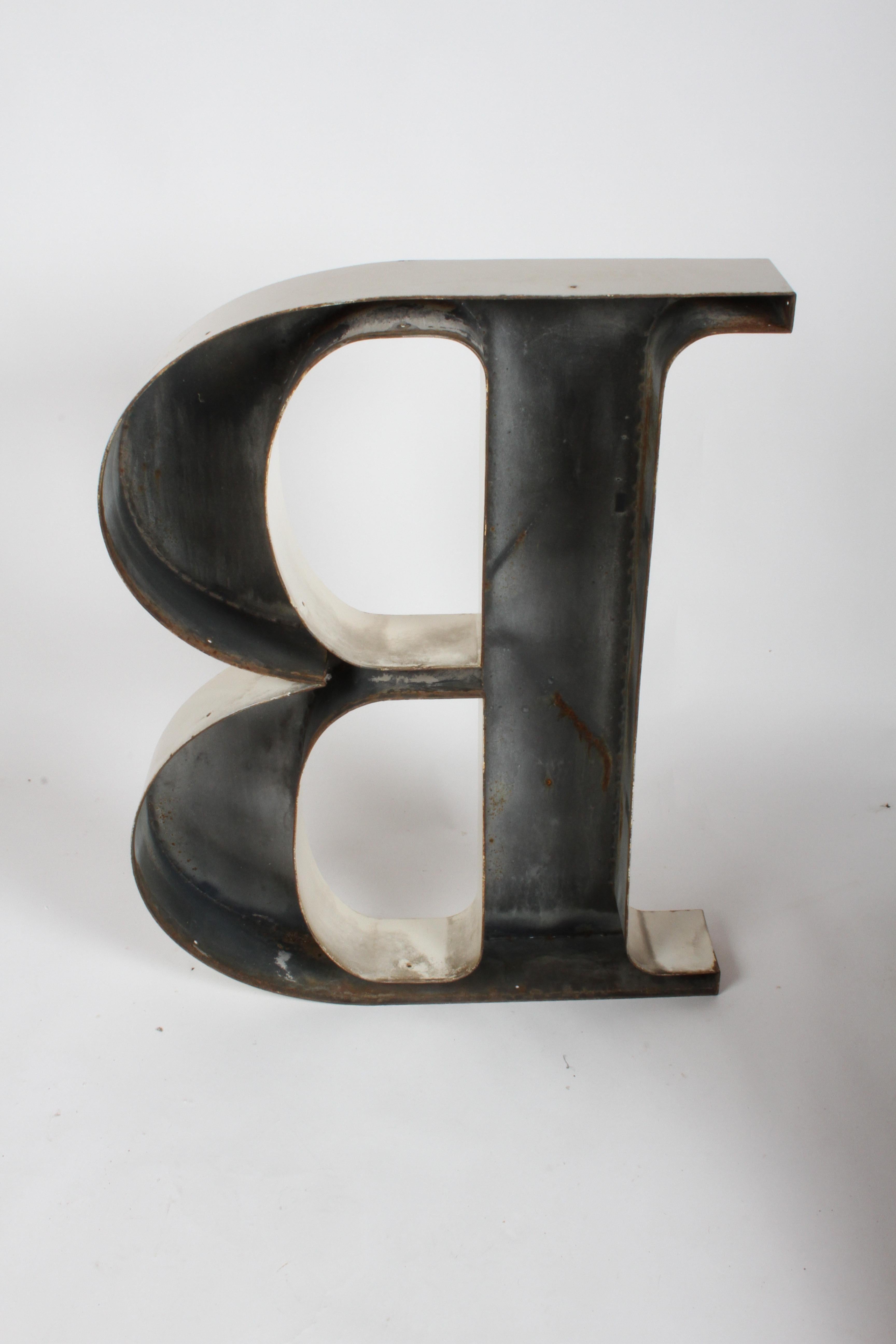 Mid-20th Century Large Midcentury Porcelain Letter 