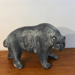 Large Midcentury Pottery Bear, Attributed to Tony Evans