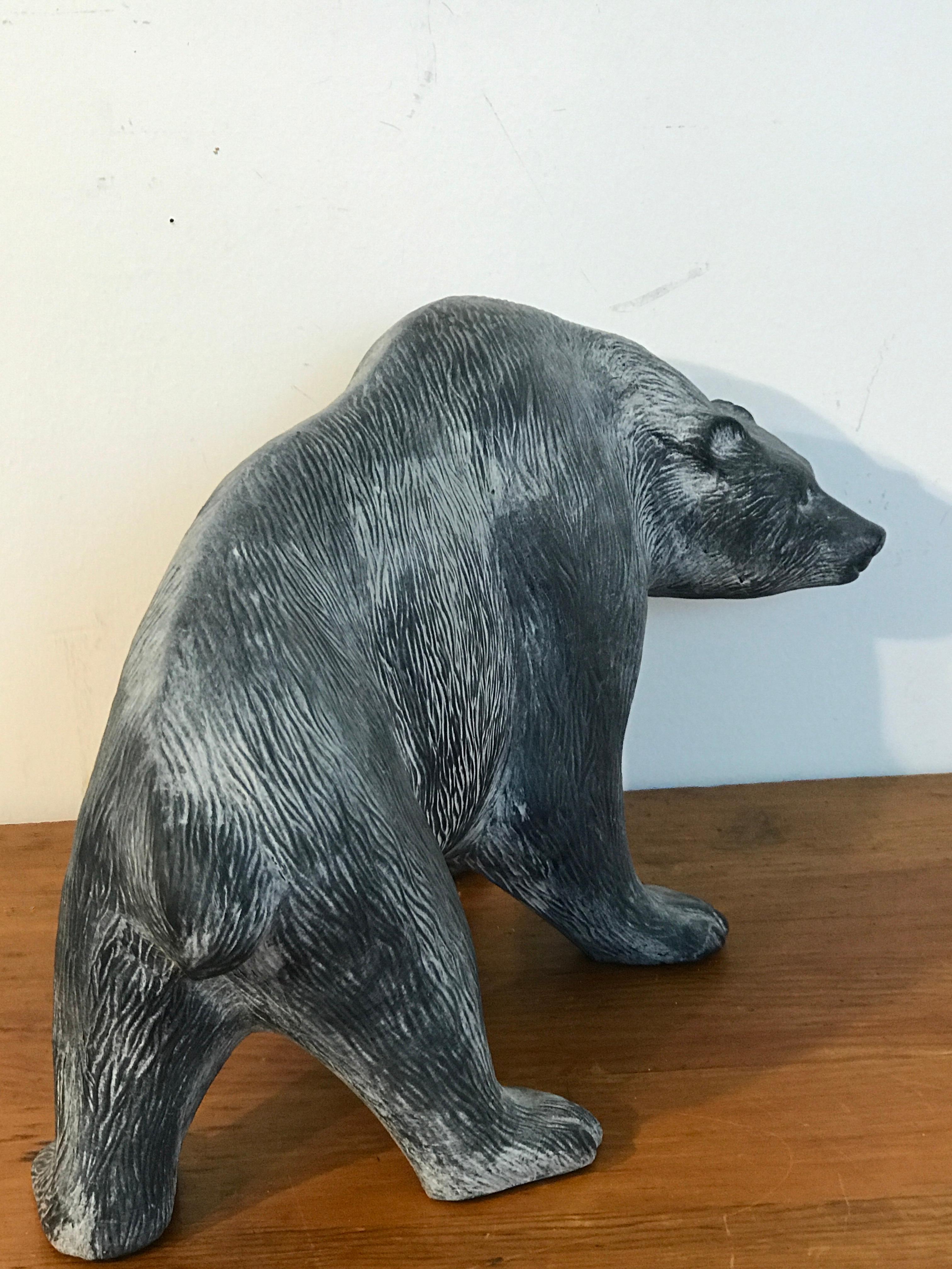 Américain Grand ours en poterie du milieu du siècle dernier, attribué à Tony Evans en vente