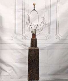 Large Mid Century Pottery Lamp