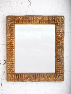 Large Mid Century Resin Framed Mirror