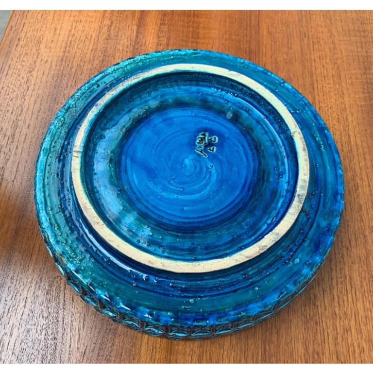 Grande ciotola di metà secolo in ceramica Rimini Blu di Aldo Londi per Bitossi, anni '60 in vendita 5